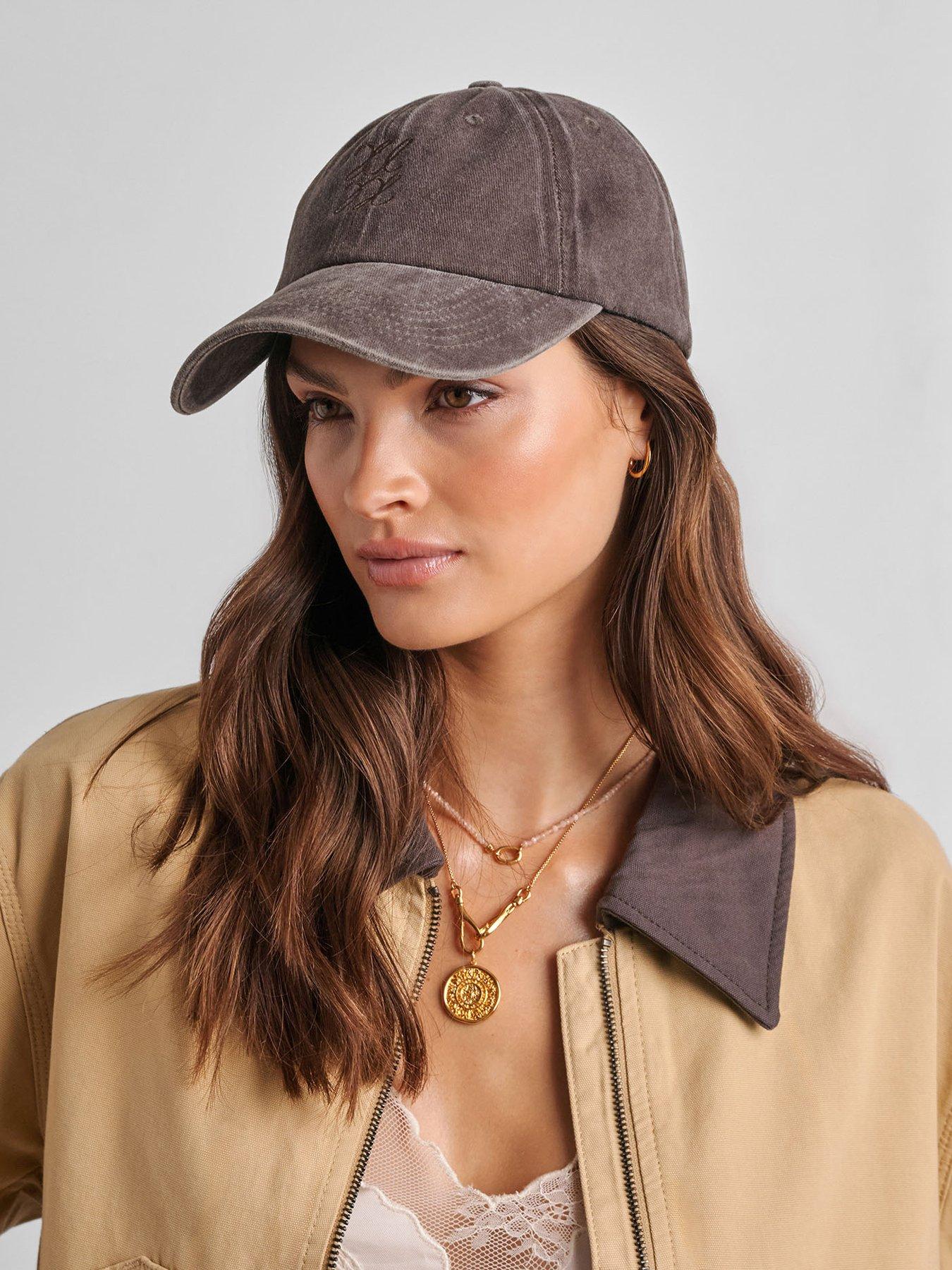Katie Loxton Embroidered Cap - Kl - Chocolate - One Size