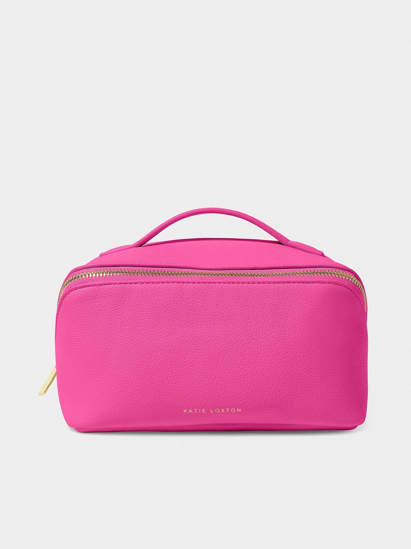 Image 1 of 6 of Katie Loxton Medium Make Up / Wash Bag - Magenta