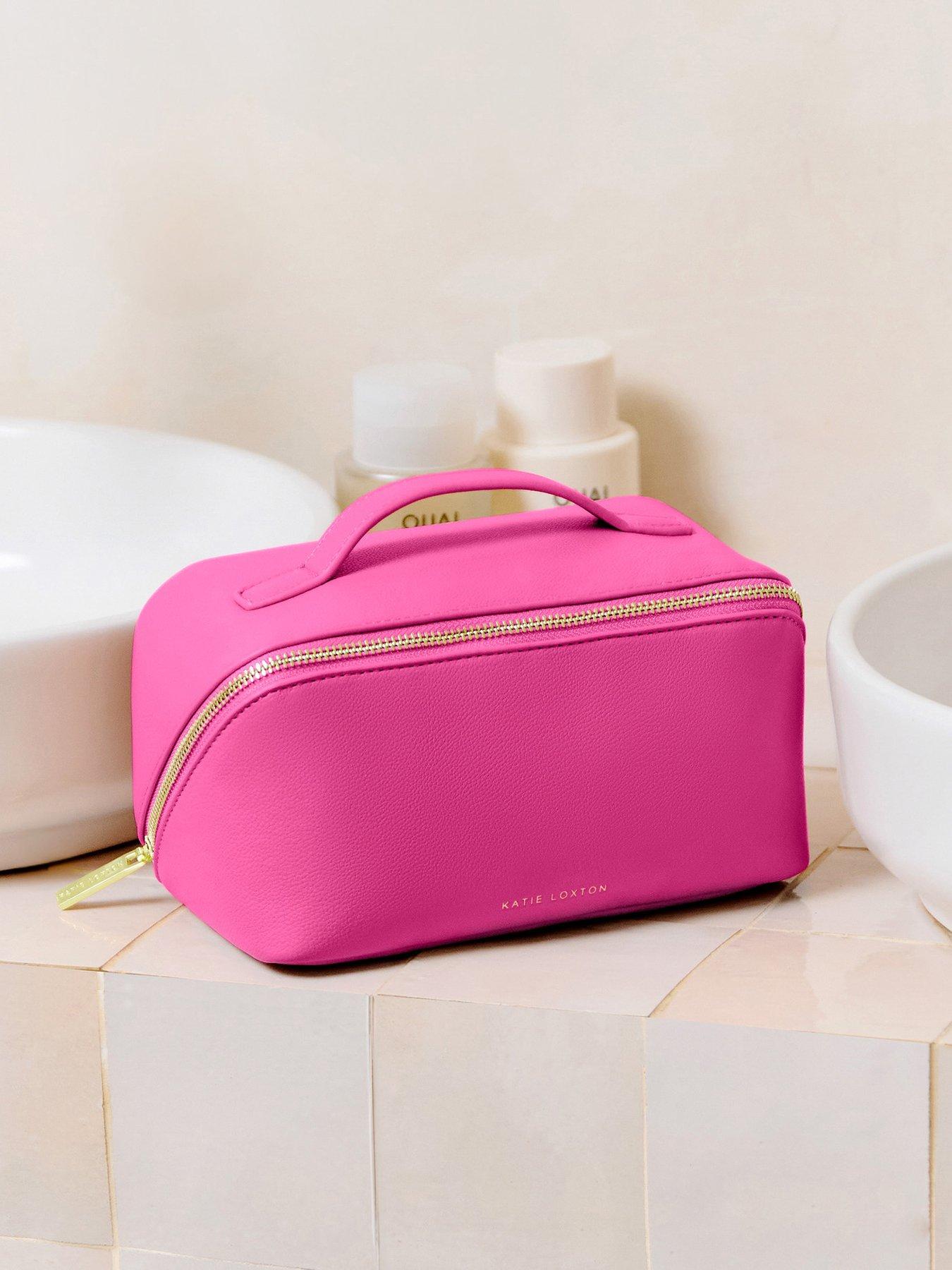 Image 2 of 6 of Katie Loxton Medium Make Up / Wash Bag - Magenta
