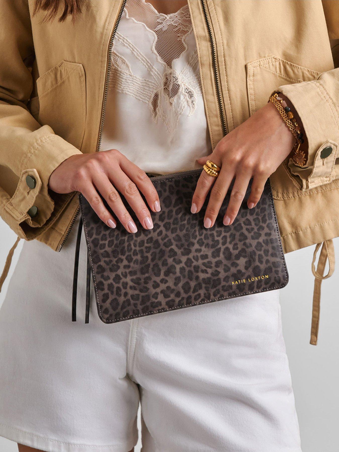 Katie Loxton Tassel Charm Pouch - Leopard Print