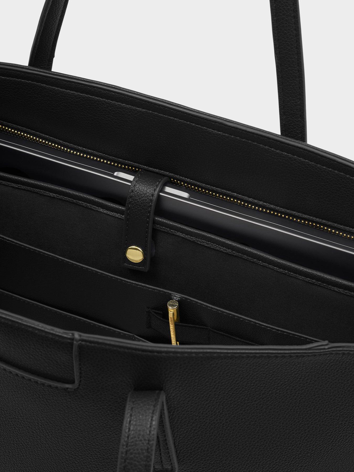 Image 5 of 6 of Katie Loxton Harlyn Work Tote Bag - Black