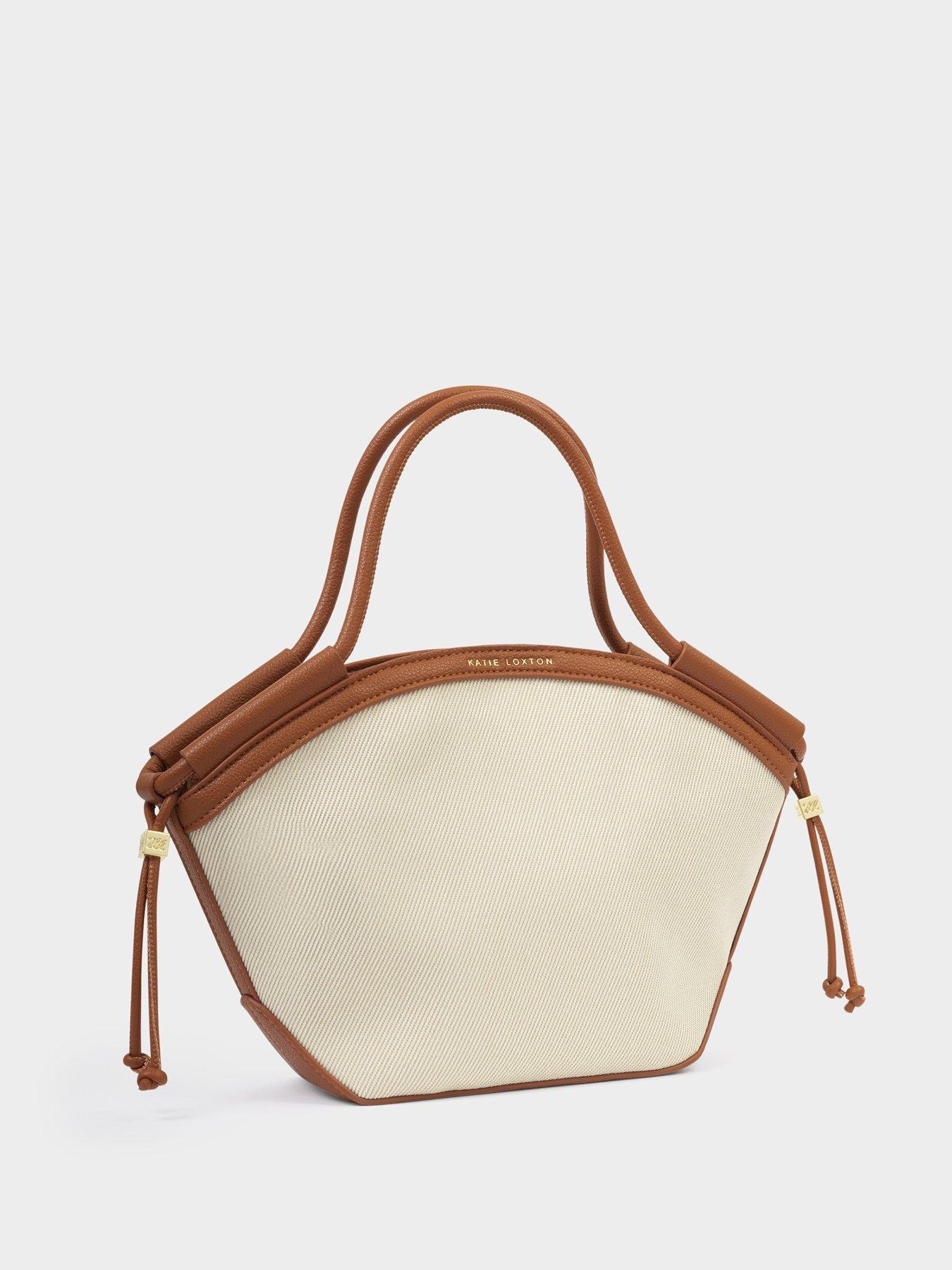 Image 5 of 6 of Katie Loxton Florence Mini Tote Bag - Canvas/Cognac
