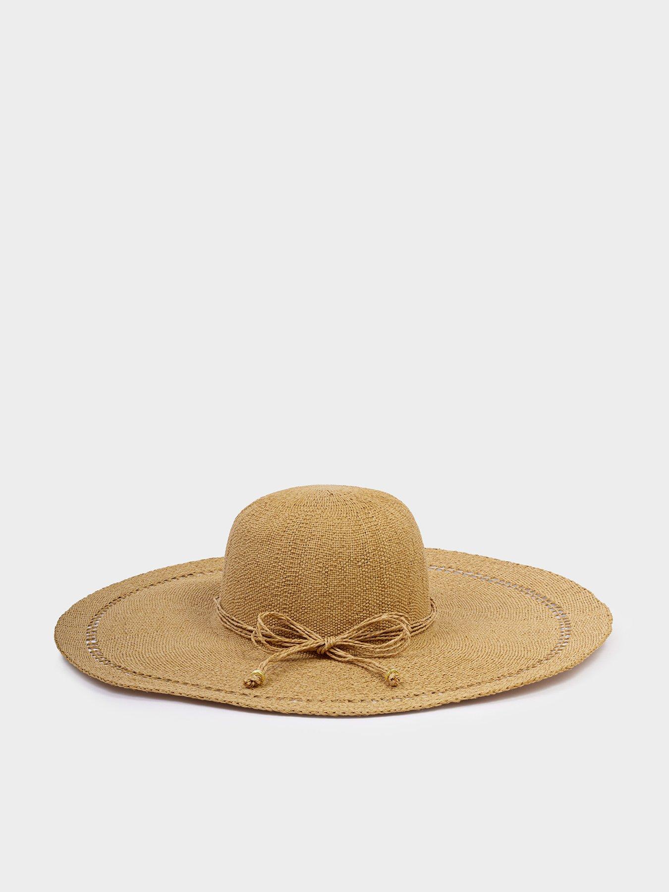Katie Loxton Wide Brim Floppy Hat - Natural