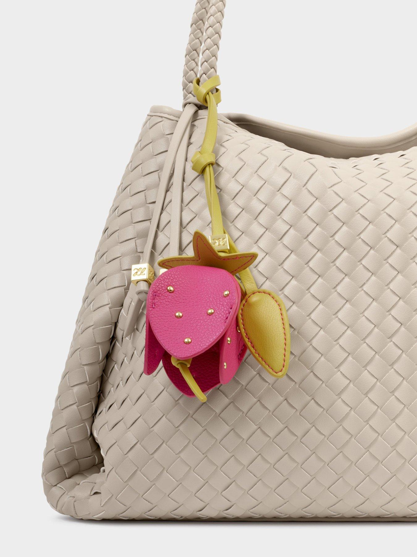 Image 2 of 5 of Katie Loxton Strawberry Bag Charm - Pink