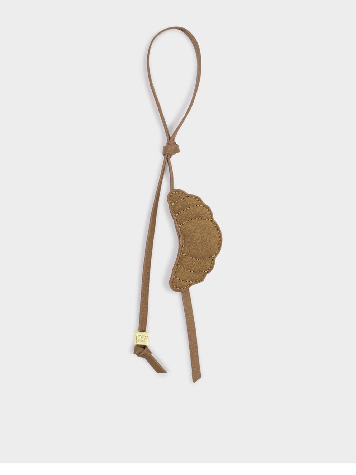 Katie Loxton Croissant Bag Charm - Brown