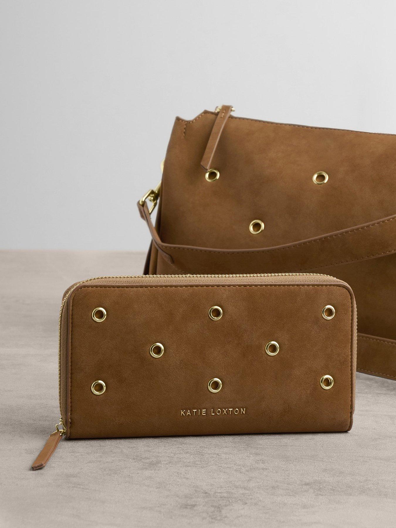 Image 2 of 6 of Katie Loxton Large Purse - Caramel Suedette