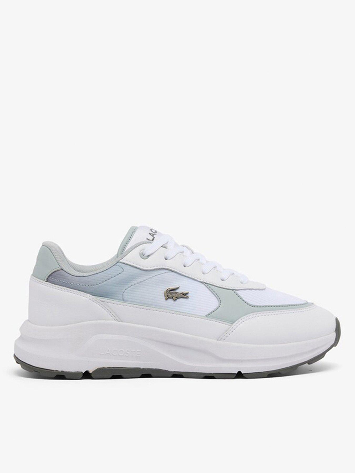 Lacoste Run Set Ace 1262 Trainers, White/Multi, Size 7, Men