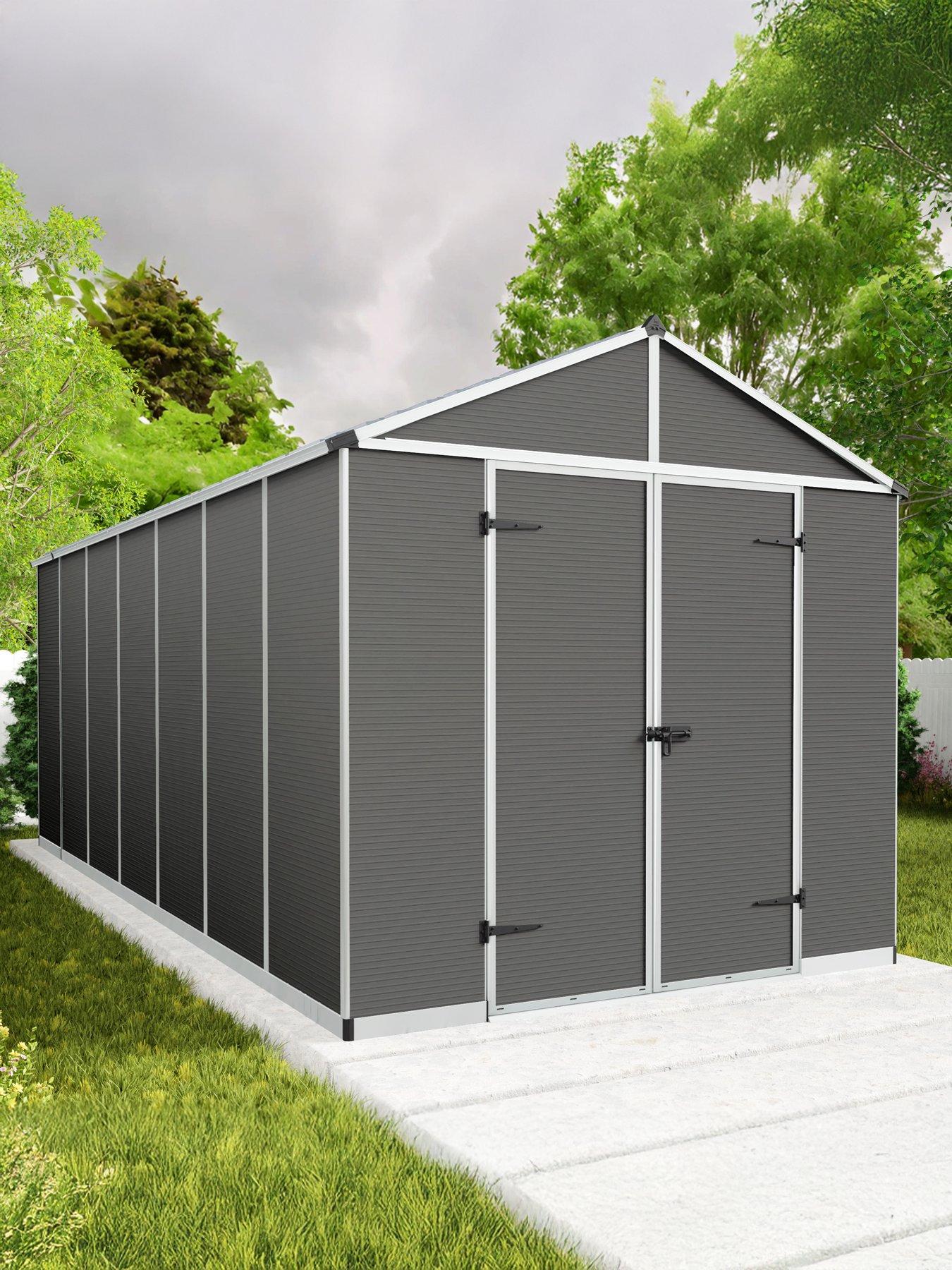 Image 1 of 5 of Palram Rubicon Shed 8X17 - Dark Grey