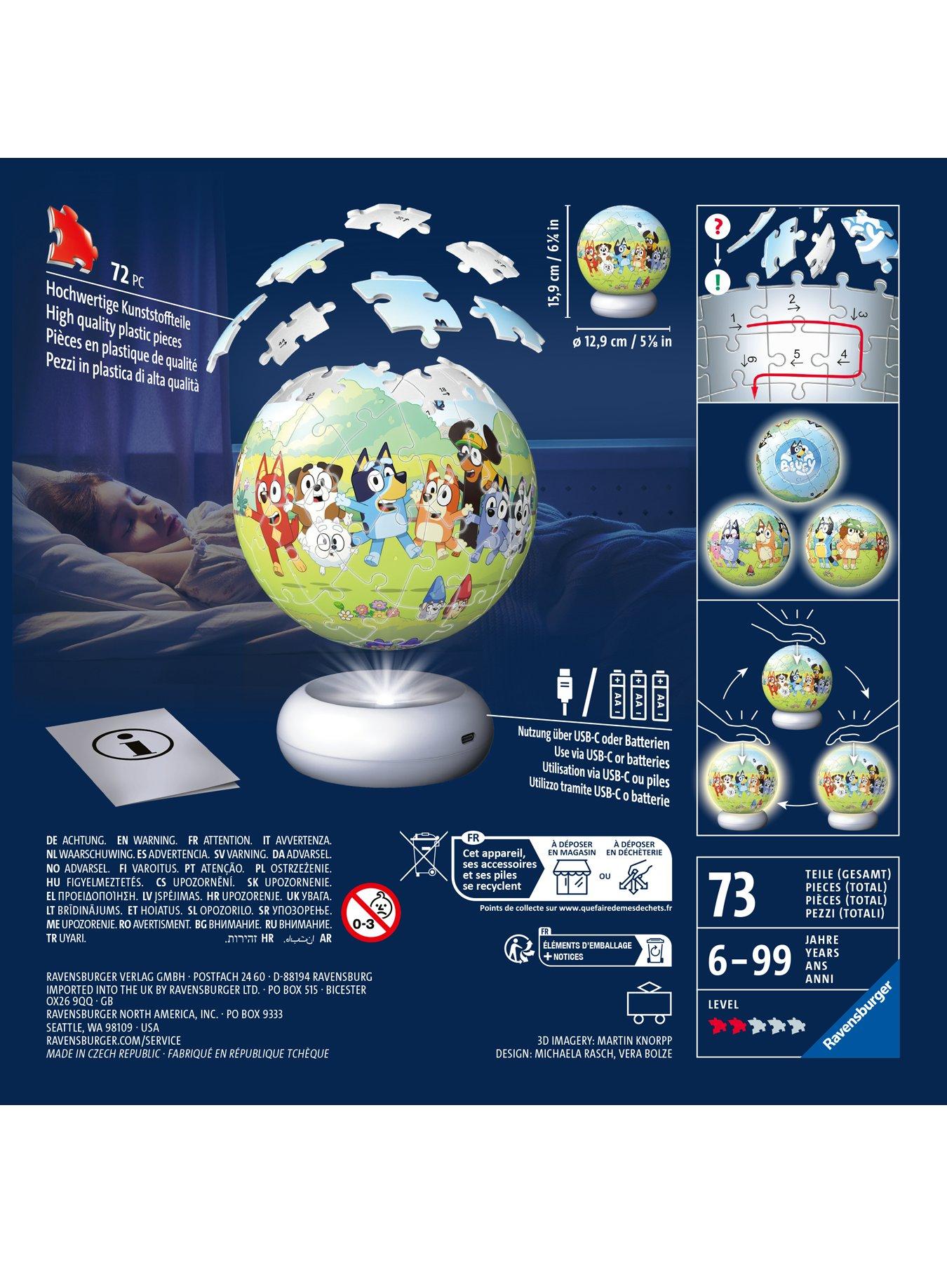 Image 4 of 7 of Bluey 3D Puzzle Night Light