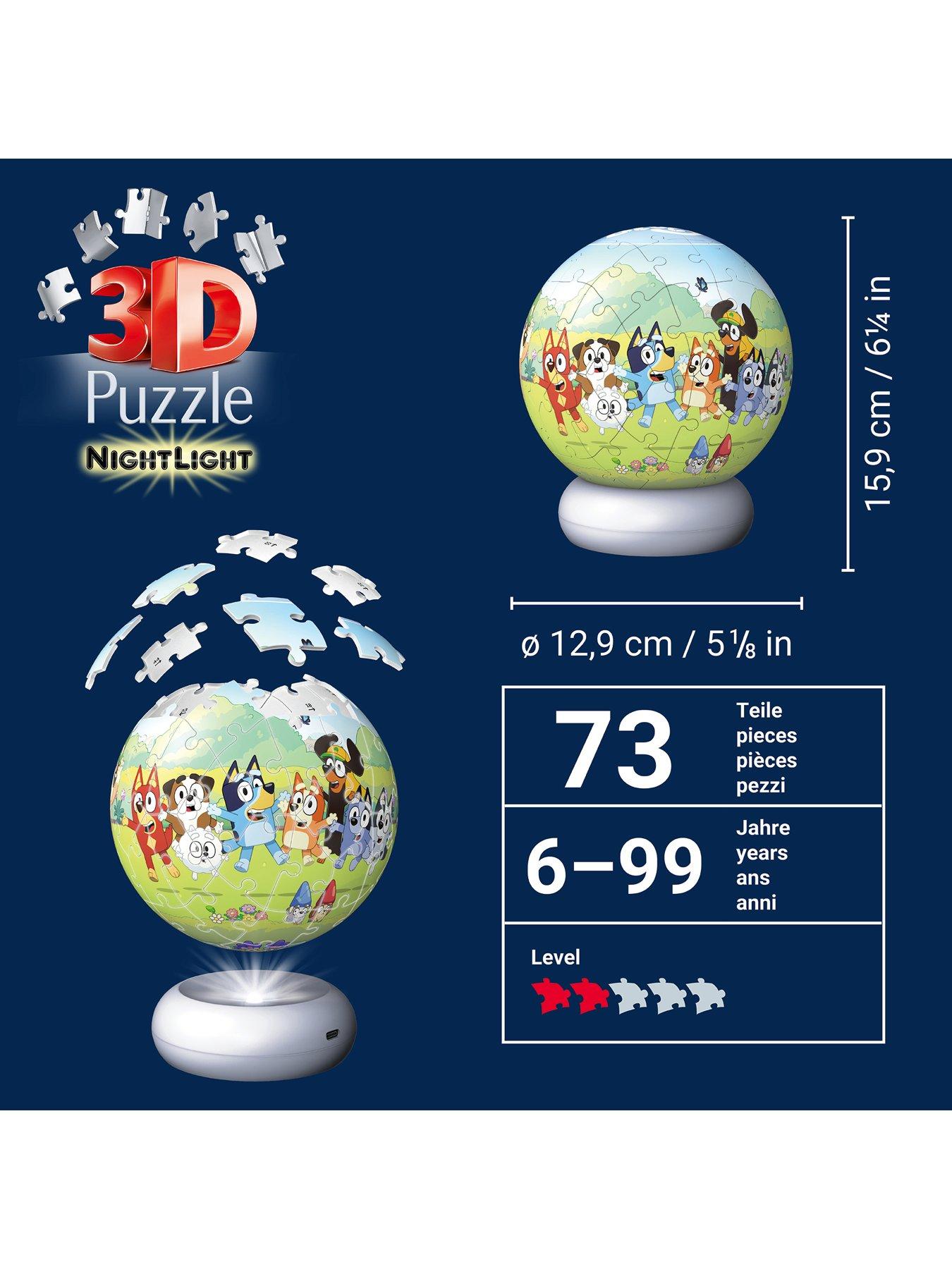 Image 6 of 7 of Bluey 3D Puzzle Night Light