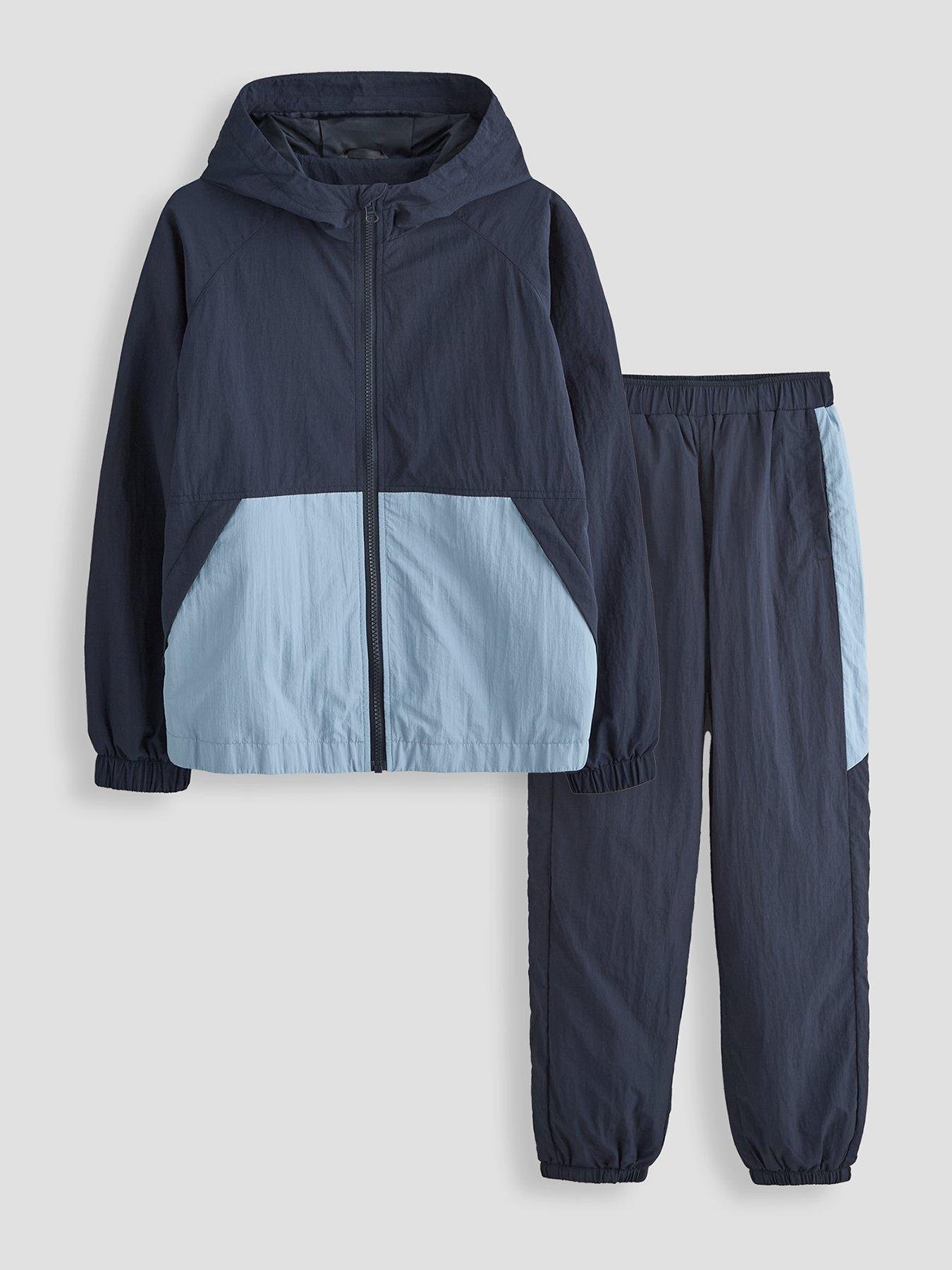 Image 1 of 6 of The Very Collection Boys Technical Jacket And Joggers Set (3-14 years) - Grey