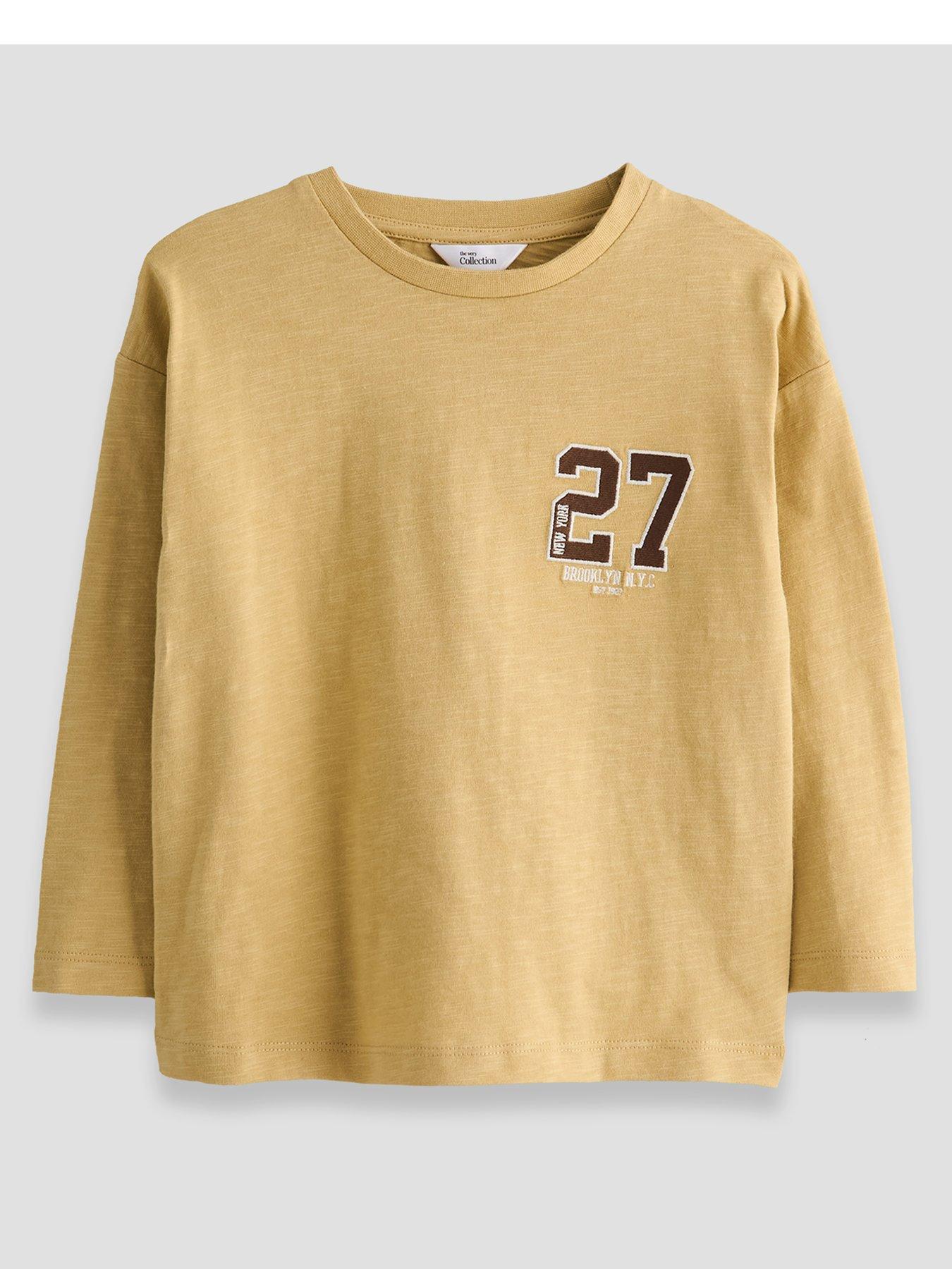 Image 3 of 5 of The Very Collection Boys 4 Pack Slogan Long Sleeve T-shirts (9 months - 7 years) - Multi