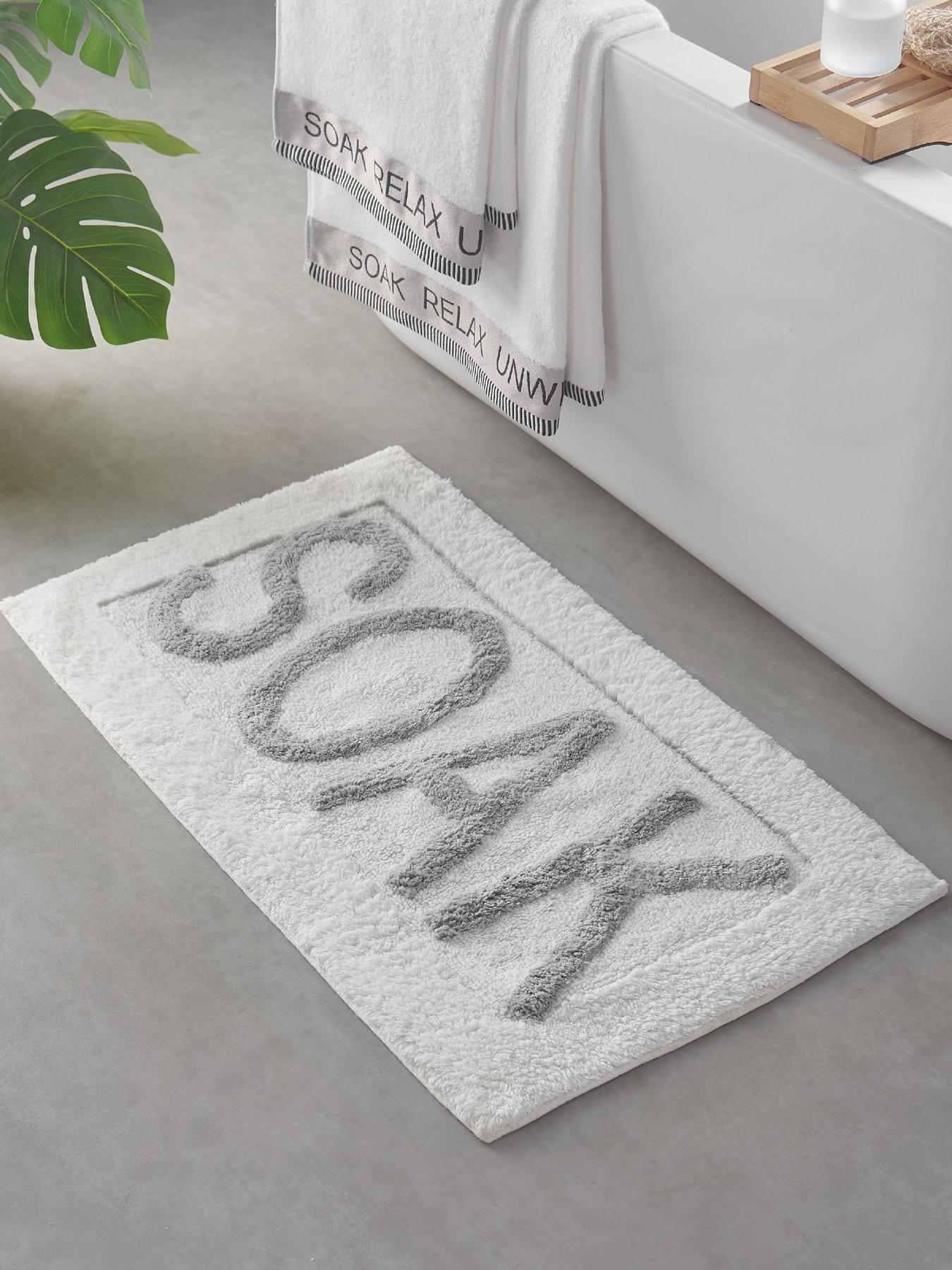 Catherine Lansfield Soak Bath Mat White