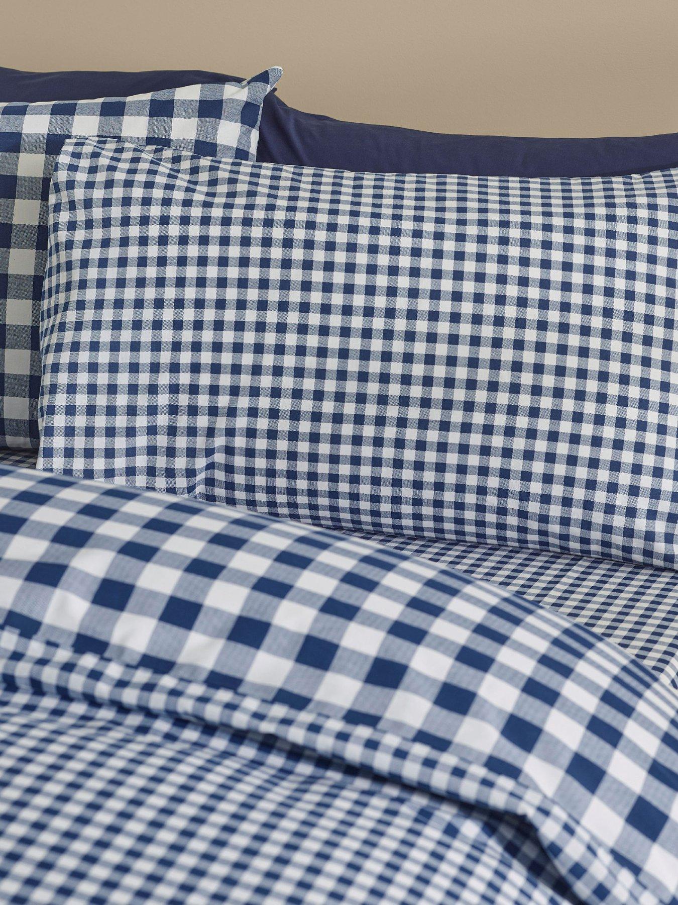 Easy Dekbed Zonder Overtrek - McGregor Streep - Blauw | Dekbed Discounter