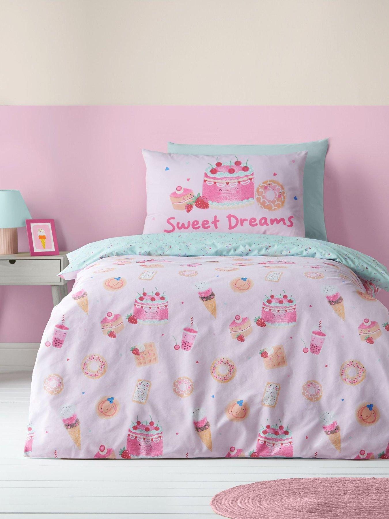 Catherine Lansfield Sweet Treats Duvet Set Pink