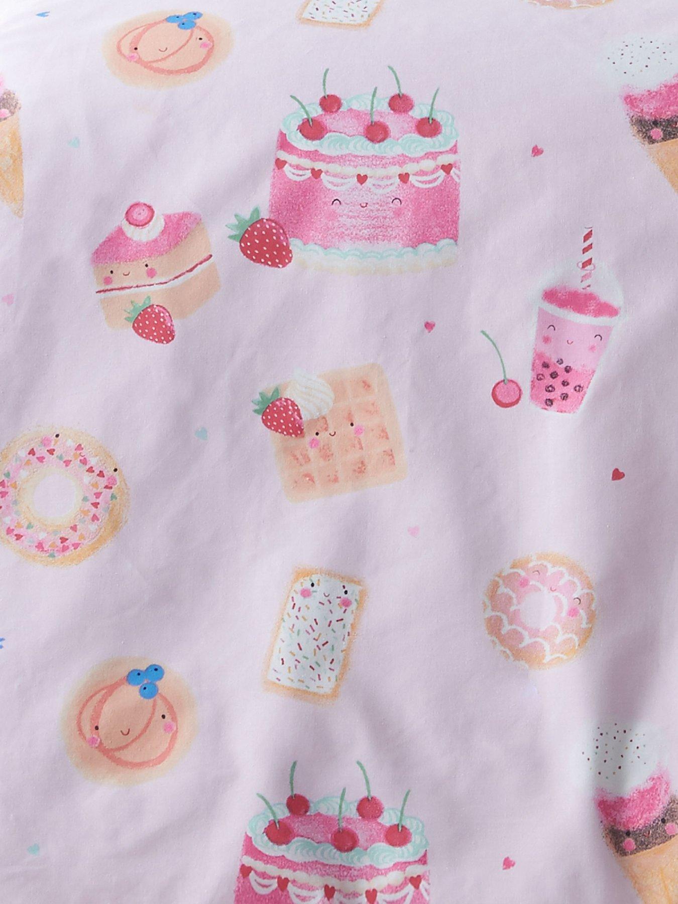 Image 3 of 3 of Catherine Lansfield Sweet Treats Fitted Sheet Pink