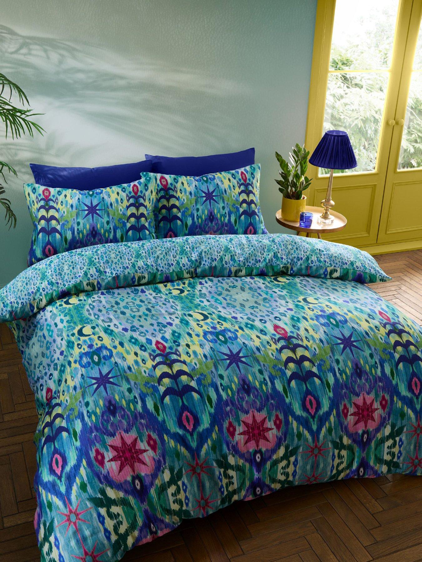 Matthew Williamson Ikat Double Duvet Set Blue