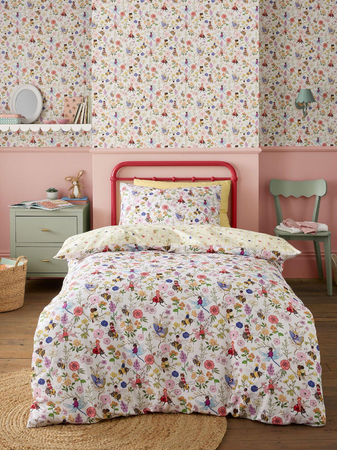 Belle & Boo Garden Friends 100% Cotton Duvet Set White