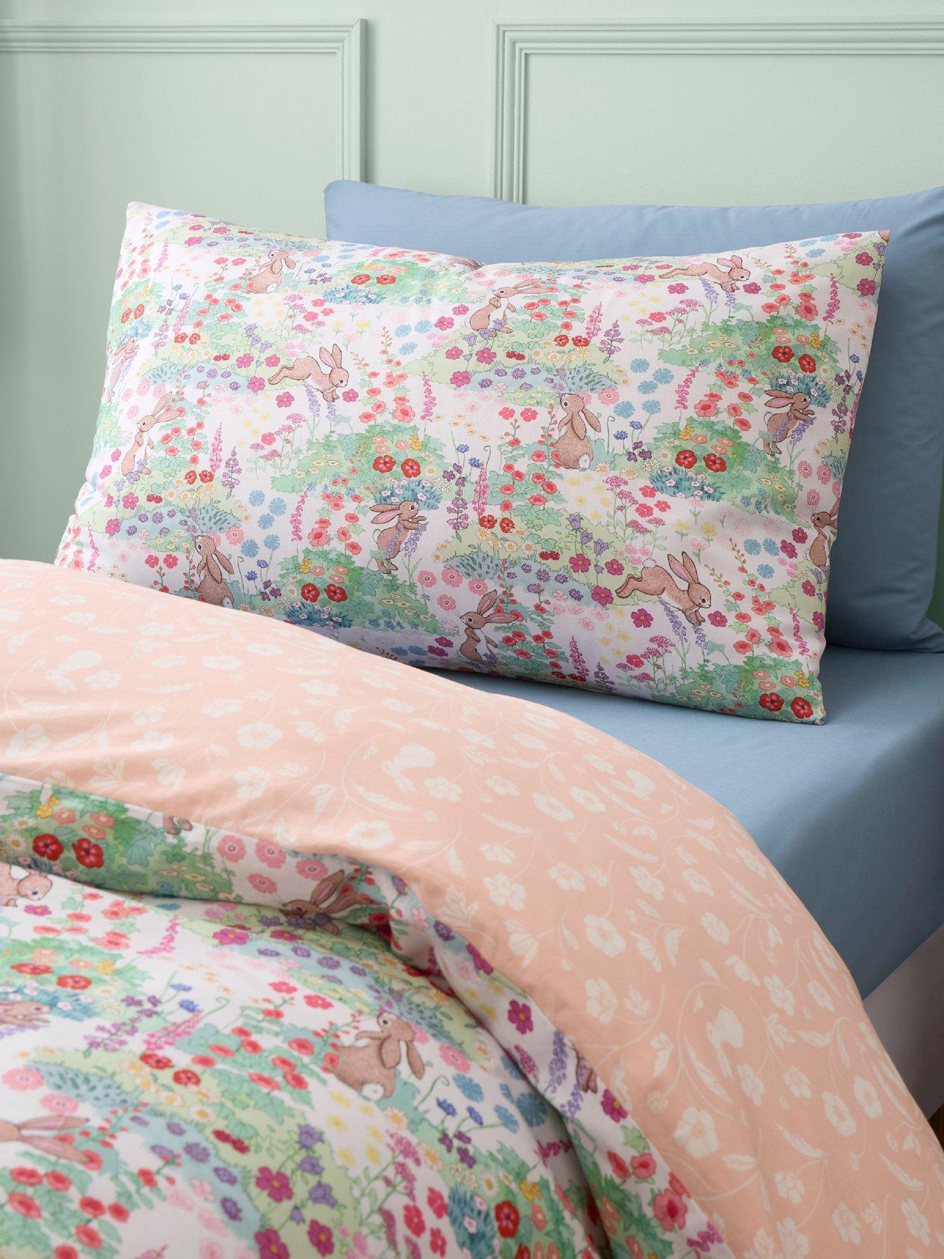 Belle & Boo Meadow Bunnies 100% Cotton Duvet Set Blue | Very