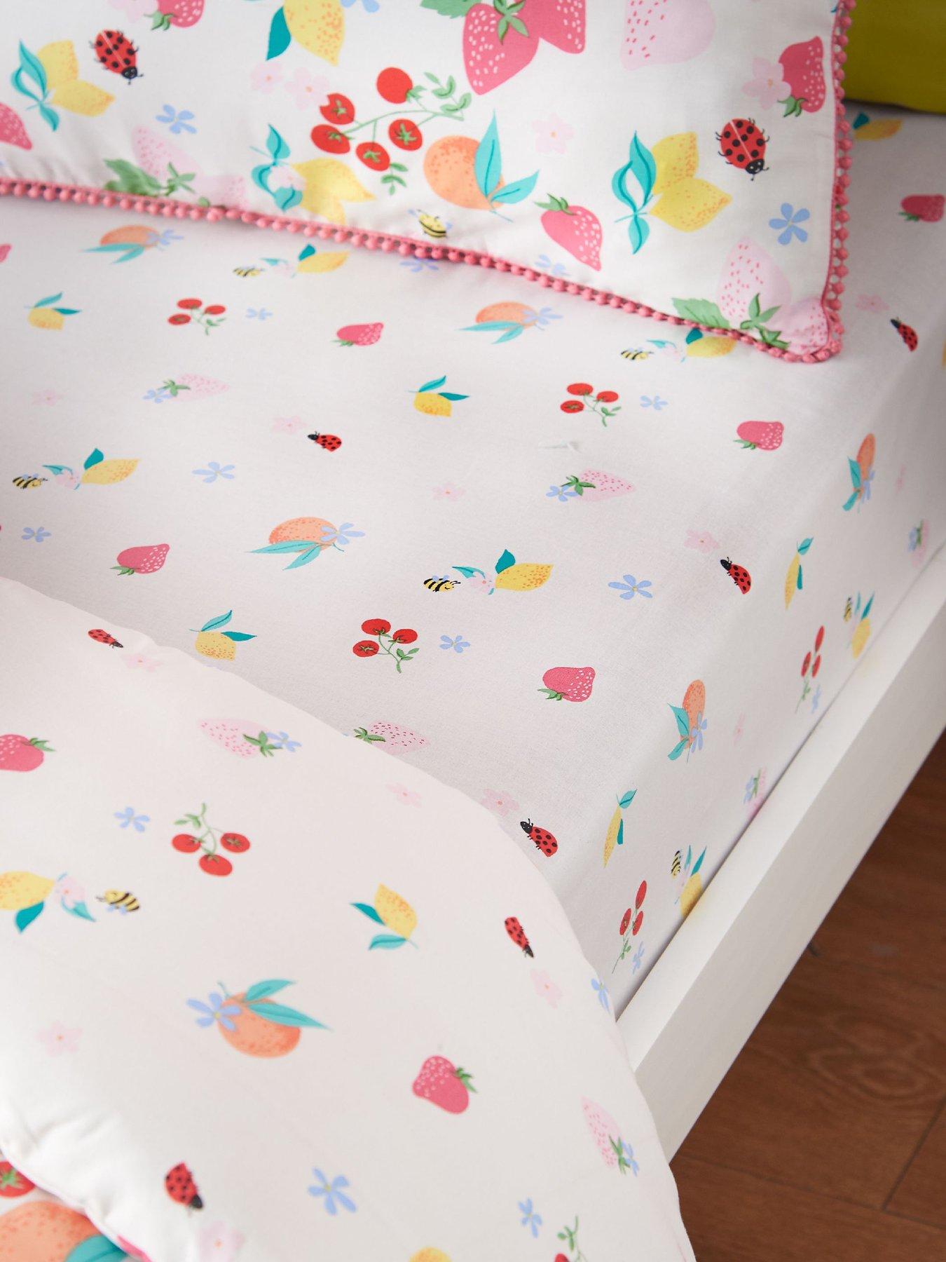 Catherine Lansfield: Fruity Friends Fitted Sheet Bright