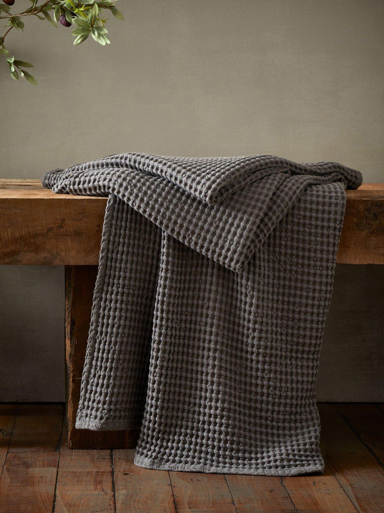 Pineapple Elephant Jaipur Waffle 100% Cotton Throw