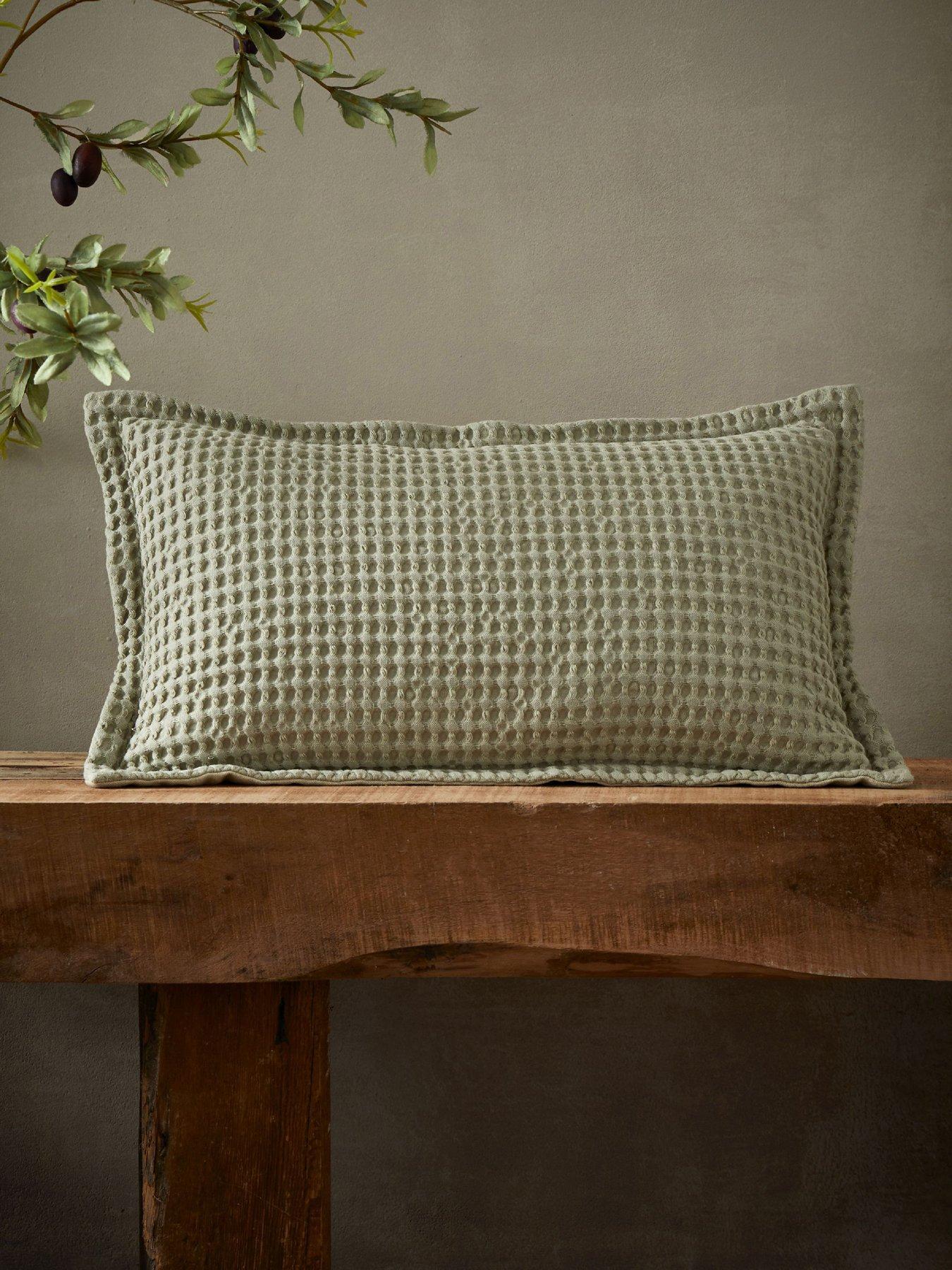 Pineapple Elephant Jaipur Waffle 100% Cotton Filled Cushion
