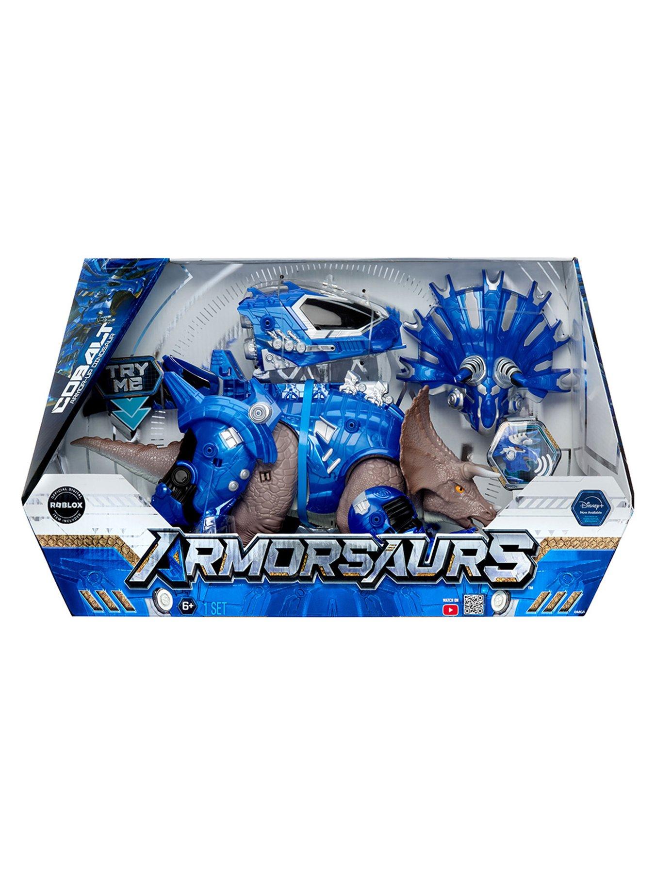 Image 7 of 8 of Armorsaurs Armor-Up Dinosaur- Triceratops - Cobalt
