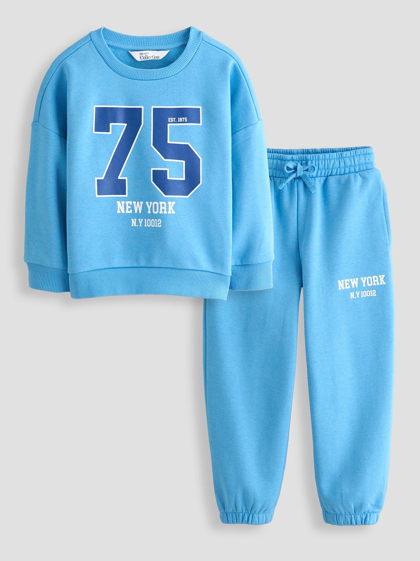 The Very Collection Boys Collegiate Sweatshirt And Joggers Outfit Set