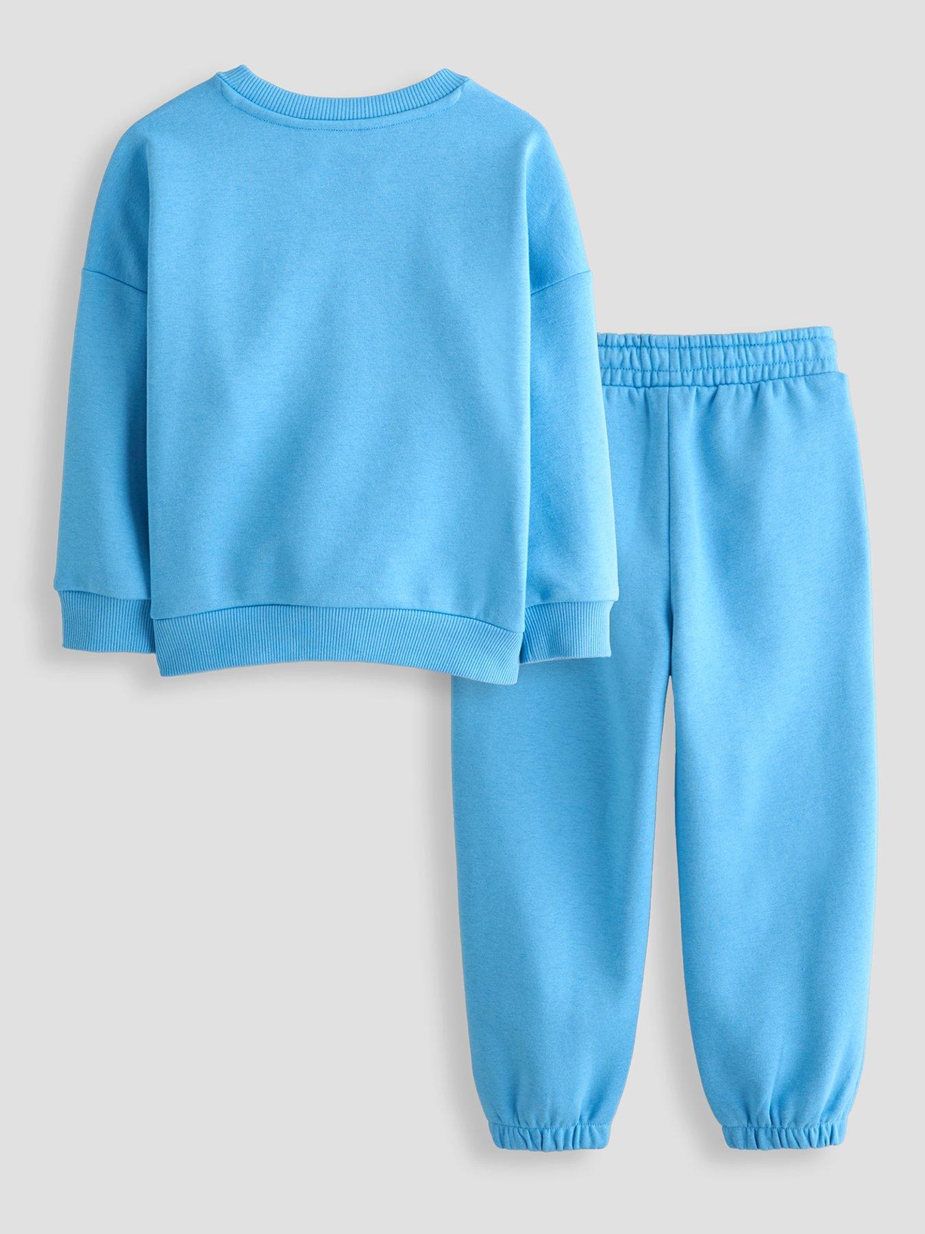 Image 2 of 5 of The Very Collection Boys Collegiate Sweatshirt And Joggers Outfit Set (9 months - 7 years) - Blue