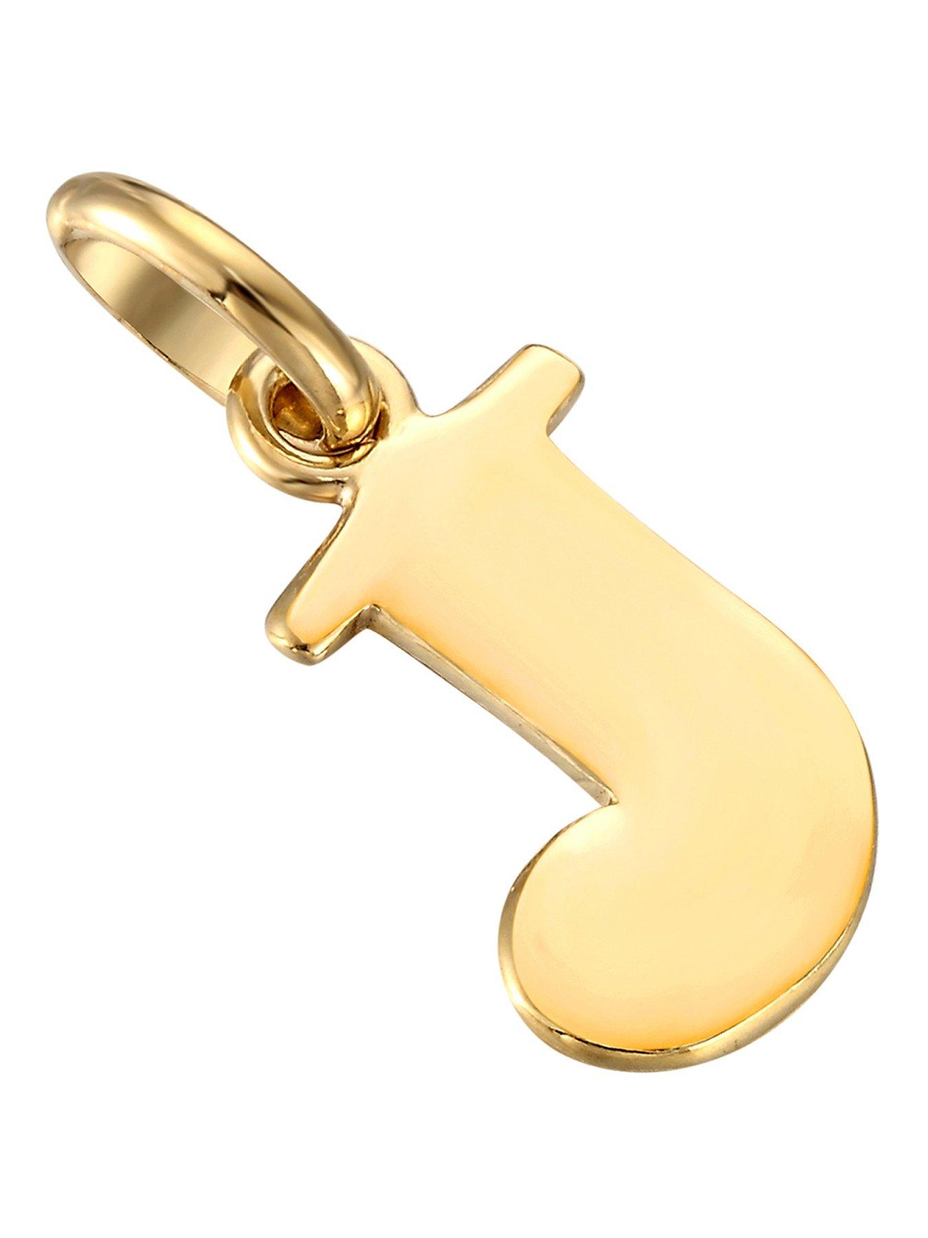 Seol + Gold 18ct Gold Vermeil Alphabet Letter Charm Pendant (all alphabet)
