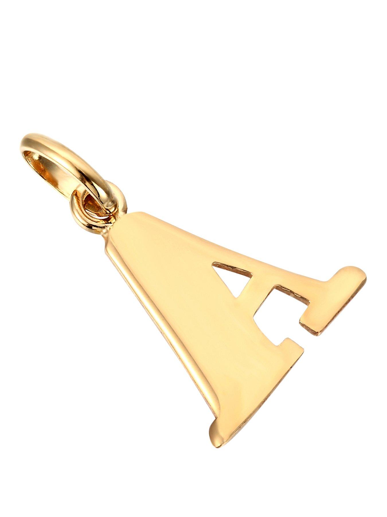 Seol + Gold 18ct Gold Vermeil Alphabet Letter Charm Pendant (all alphabet)