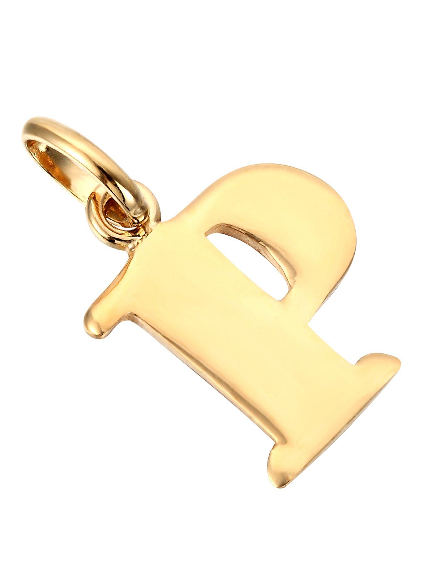 Seol + Gold 18ct Gold Vermeil Alphabet Letter Charm Pendant (all alphabet)