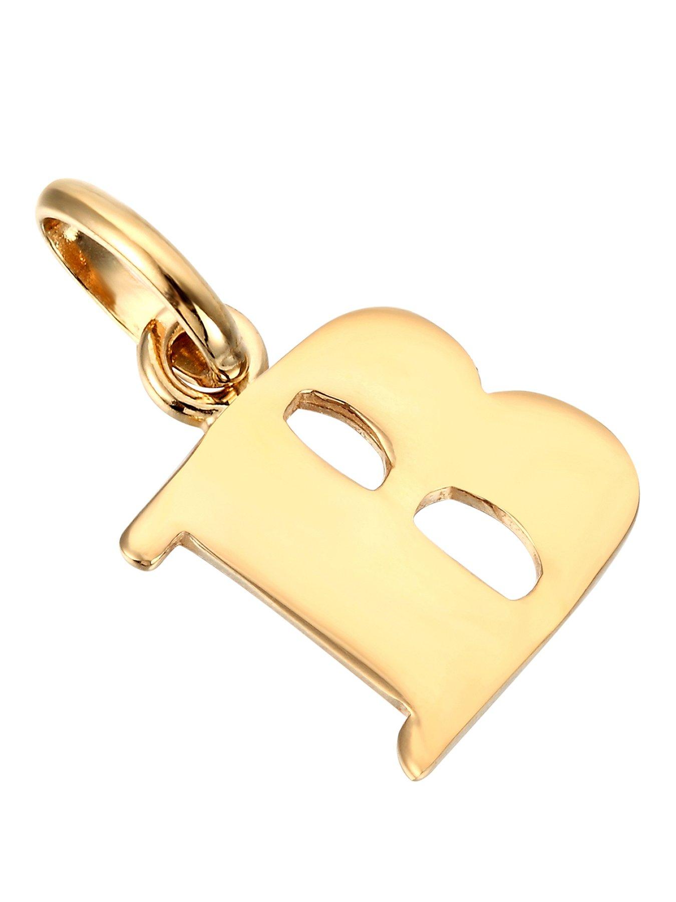 Seol + Gold 18ct Gold Vermeil Alphabet Letter Charm Pendant (all alphabet)