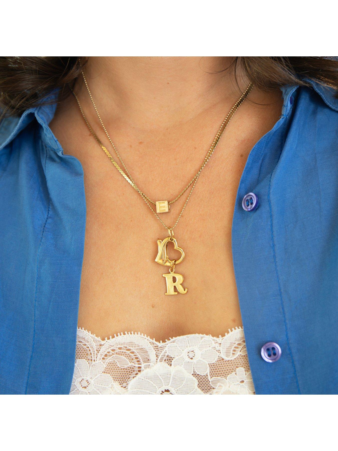 Image 3 of 6 of Seol + Gold 18ct Gold Vermeil Alphabet Letter Charm Pendant (all alphabet)