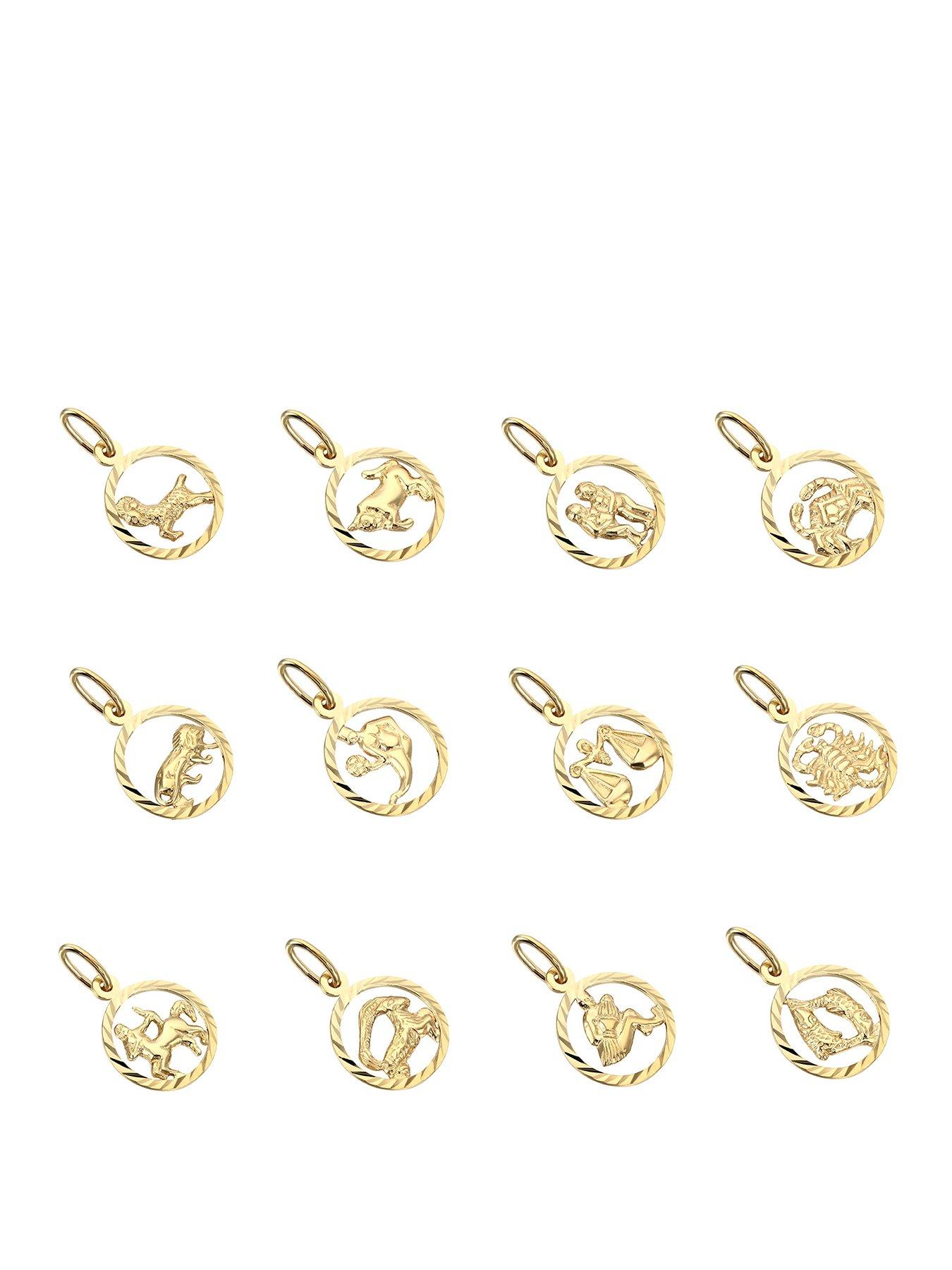 Seol + Gold 18Ct Gold Vermeil Zodiac Sign Pendant (All Zodiac)