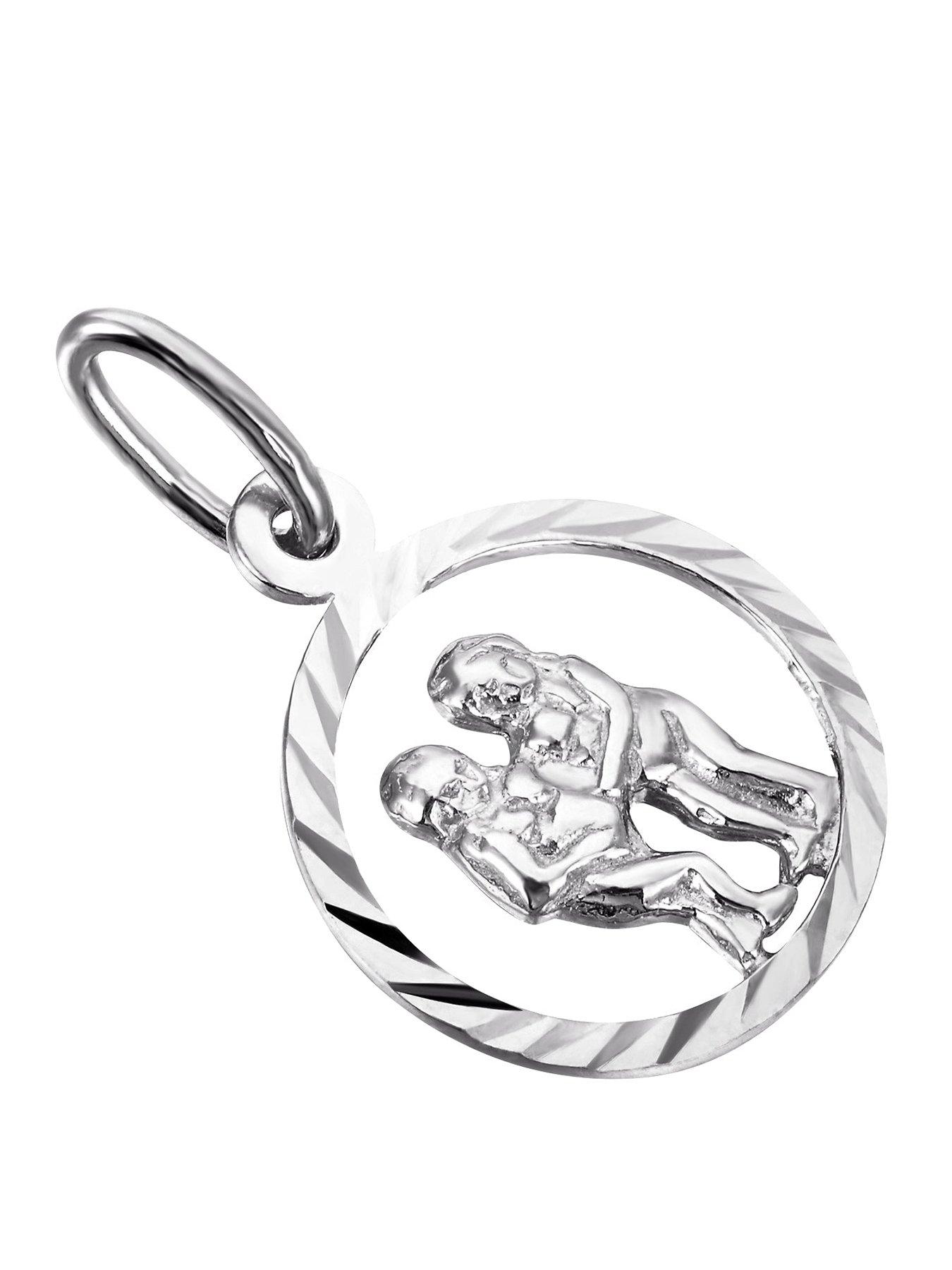 Seol + Gold Sterling Silver Zodiac Sign Pendant (all zodiac)