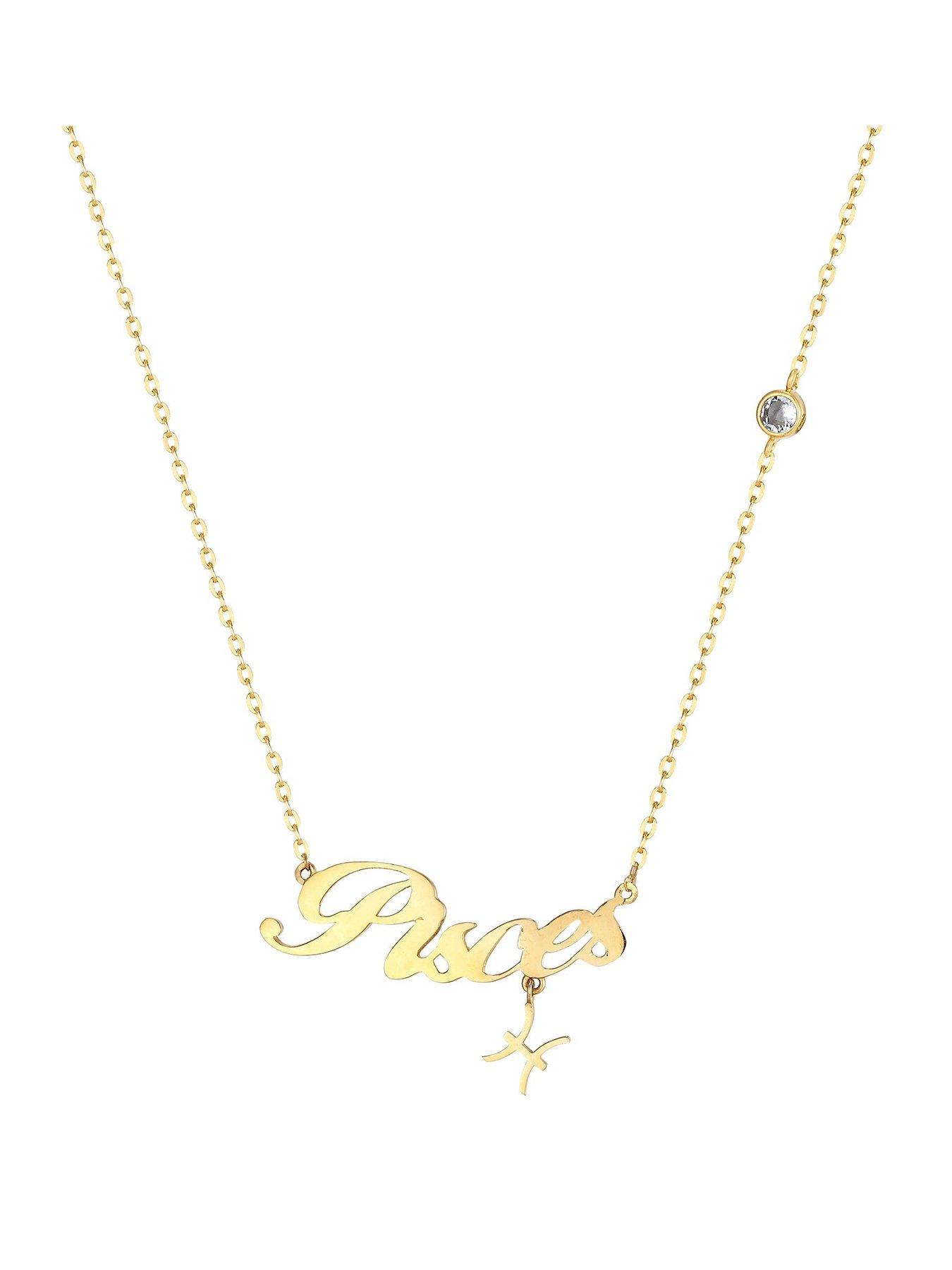 Seol + Gold 18ct Gold Vermeil Zodiac Sign Pendant (all zodiac)