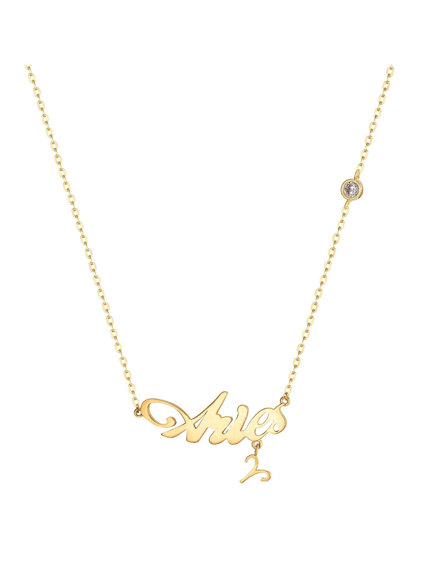 Seol + Gold 18ct Gold Vermeil Zodiac Sign Pendant (all zodiac)
