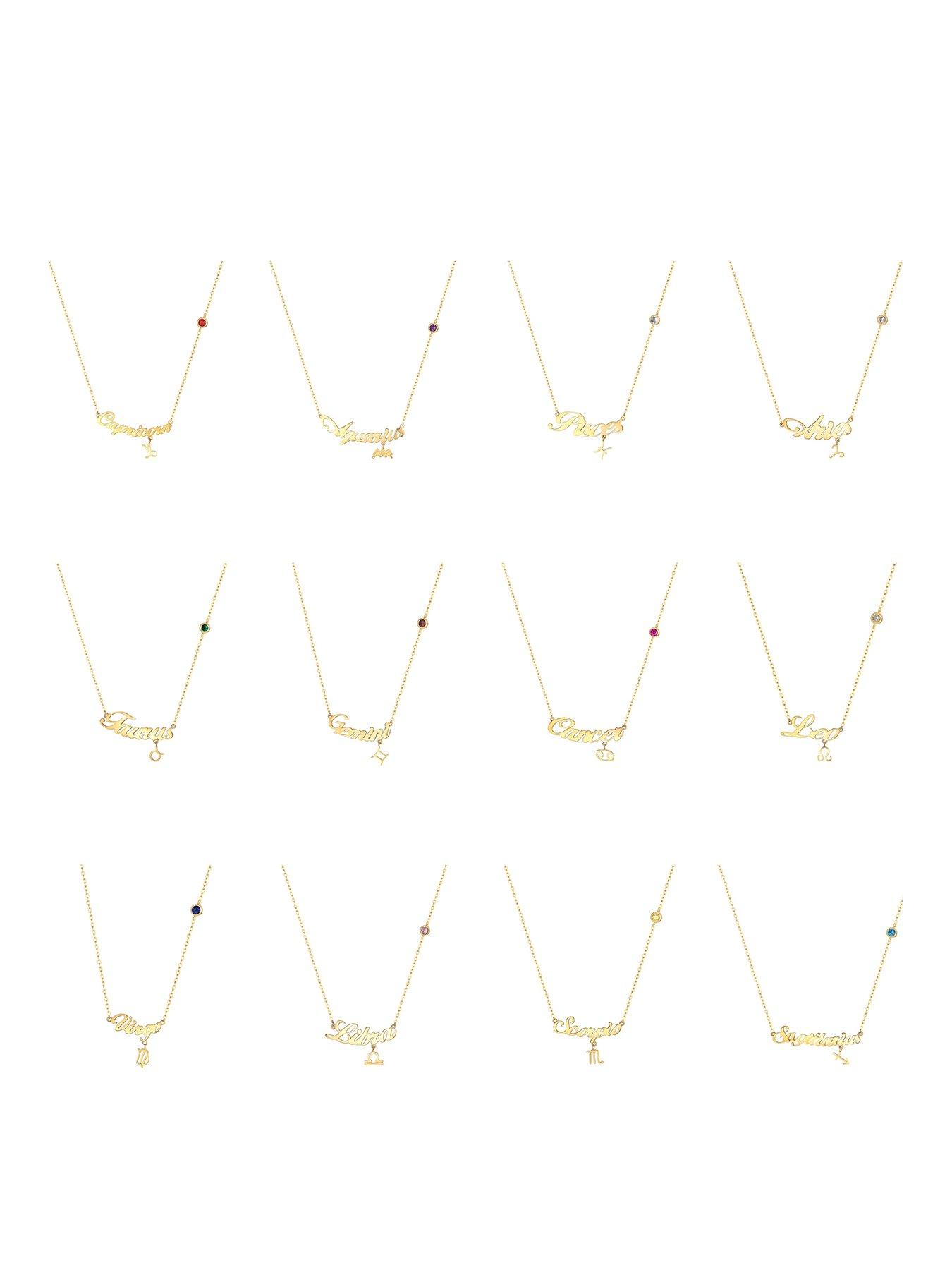 Seol + Gold 18Ct Gold Vermeil Zodiac Sign Pendant (All Zodiac)
