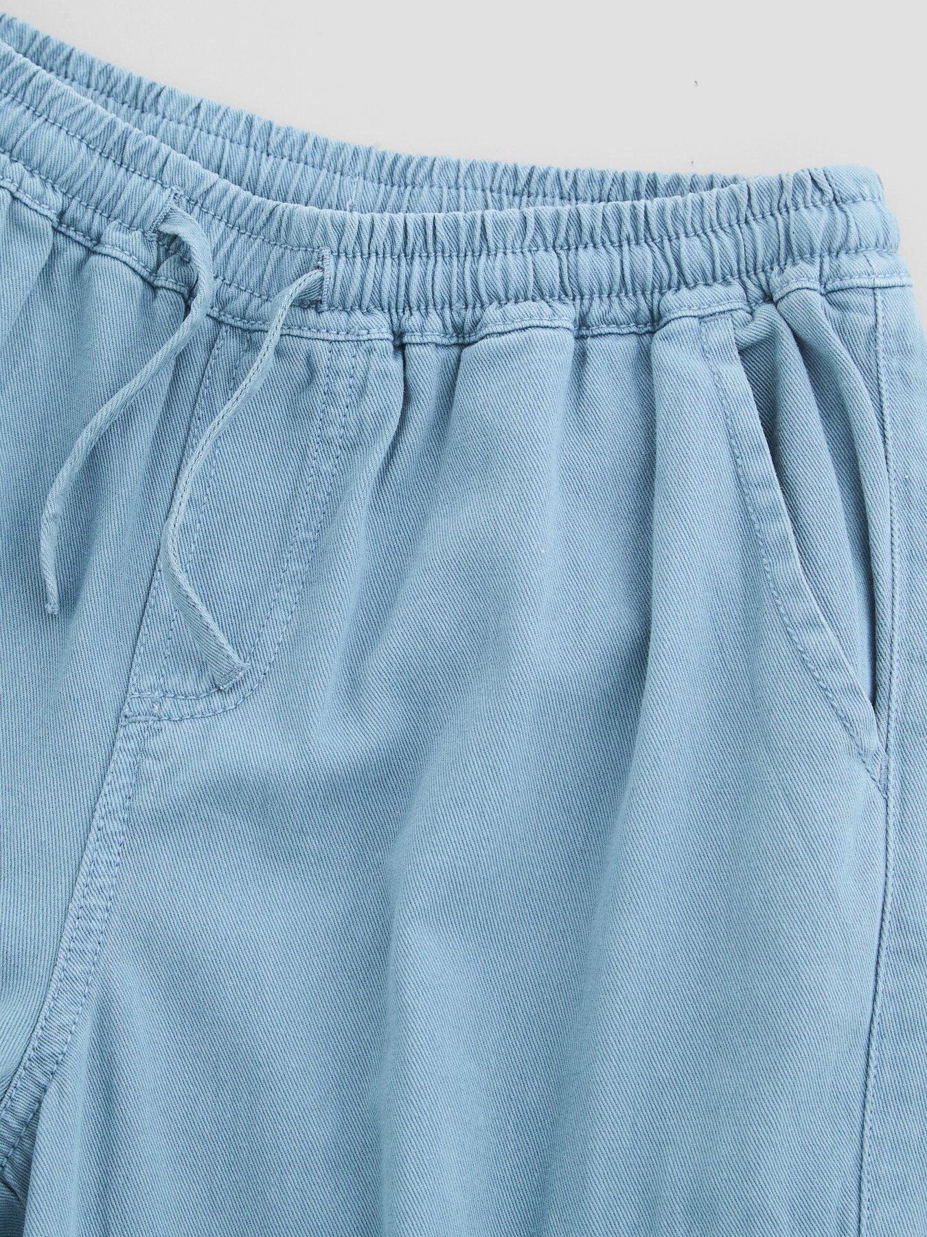 Image 3 of 5 of The Very Collection Boys Poplin Cargo Joggers (3-16 years) - Blue