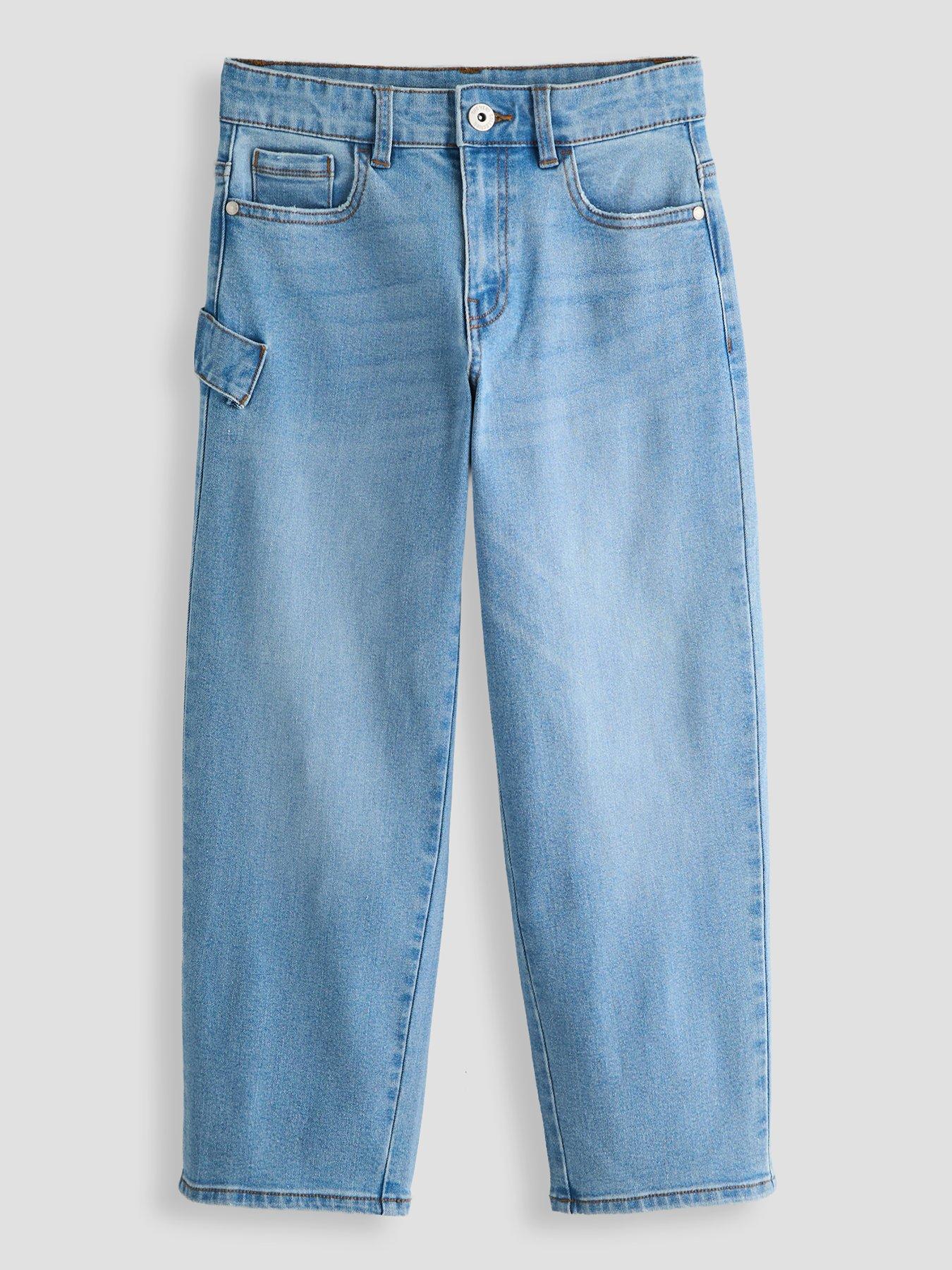 The Very Collection Boys Acid Wash Baggy Basic Jean - Blue