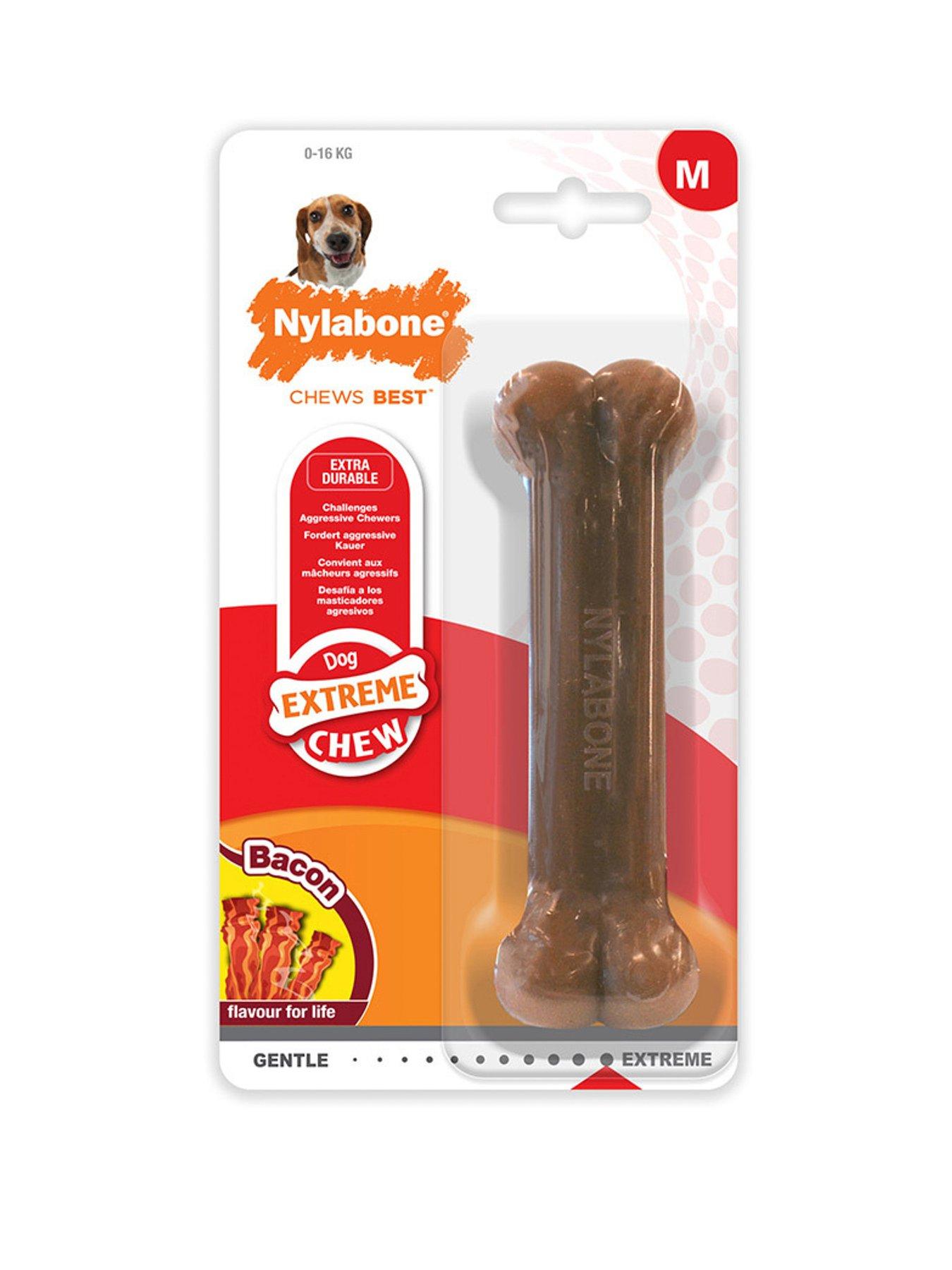 Nylabone Dog Extreme Chew Toy Bacon Flavour Medium