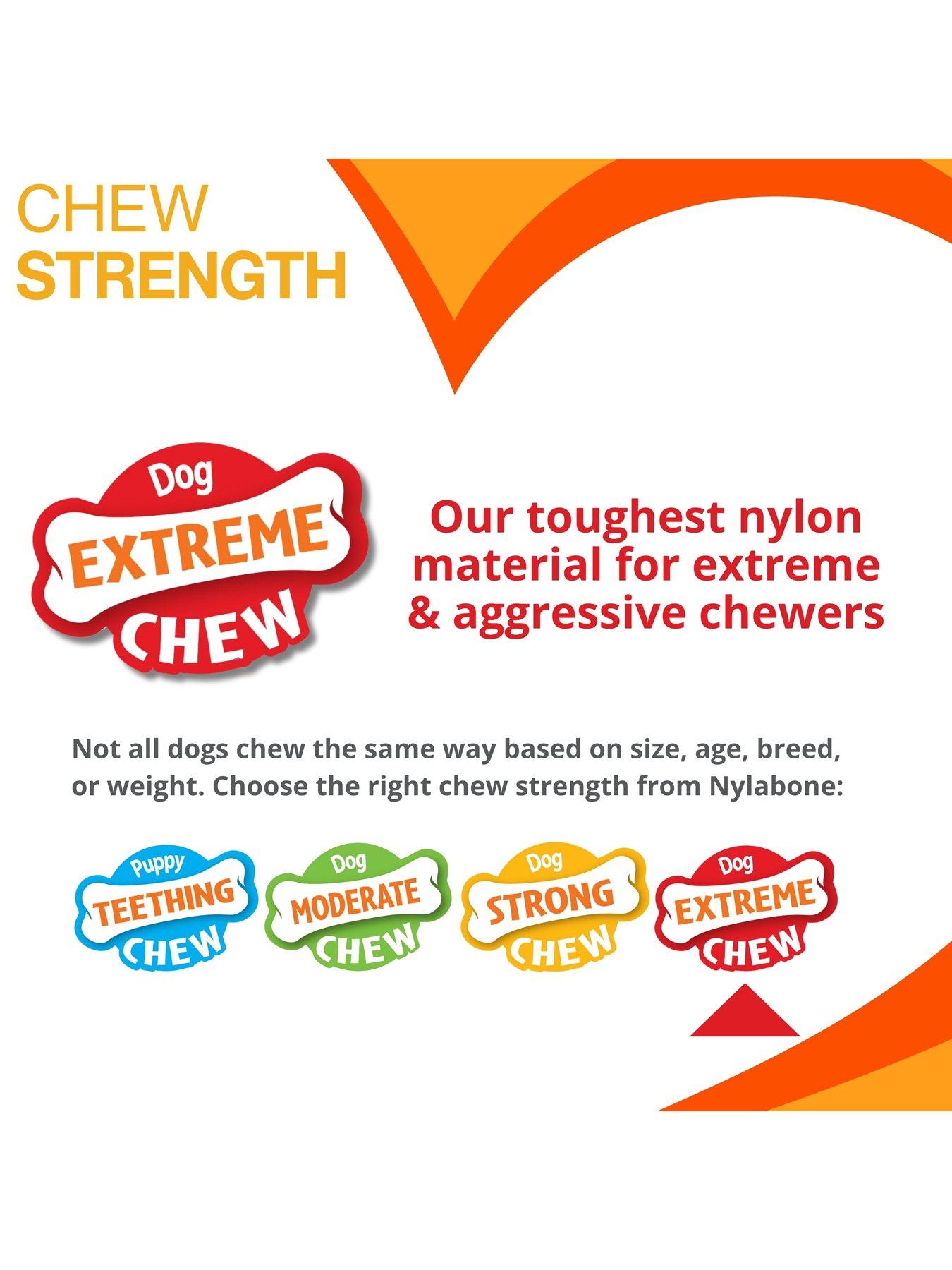 Image 5 of 7 of Nylabone Dog Extreme chew Brocolli Toy Bacon&amp; Cheese Flavour- Large
