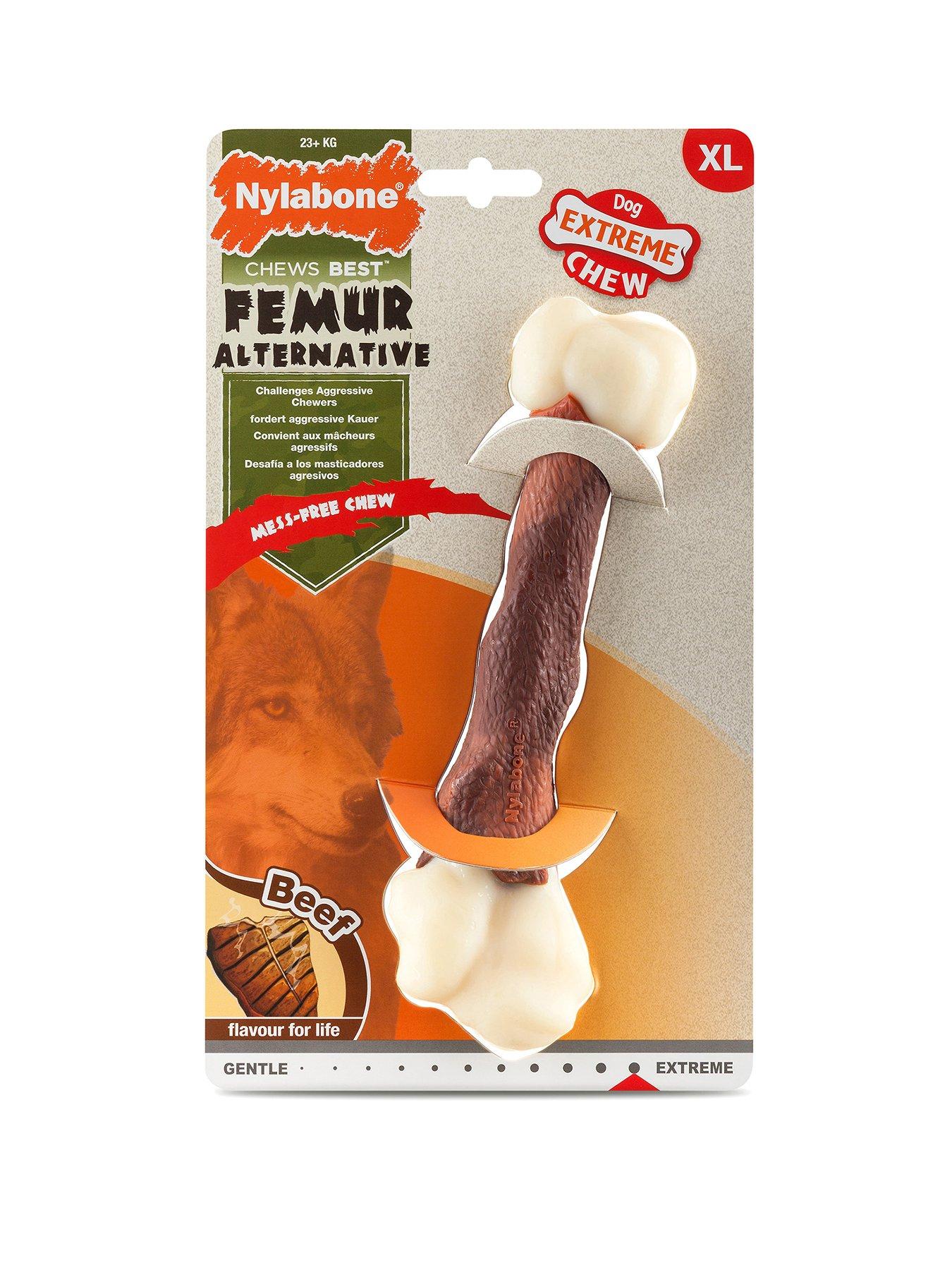 Nylabone Dog Extreme Chew Femur Toy Beef Flavour - XL