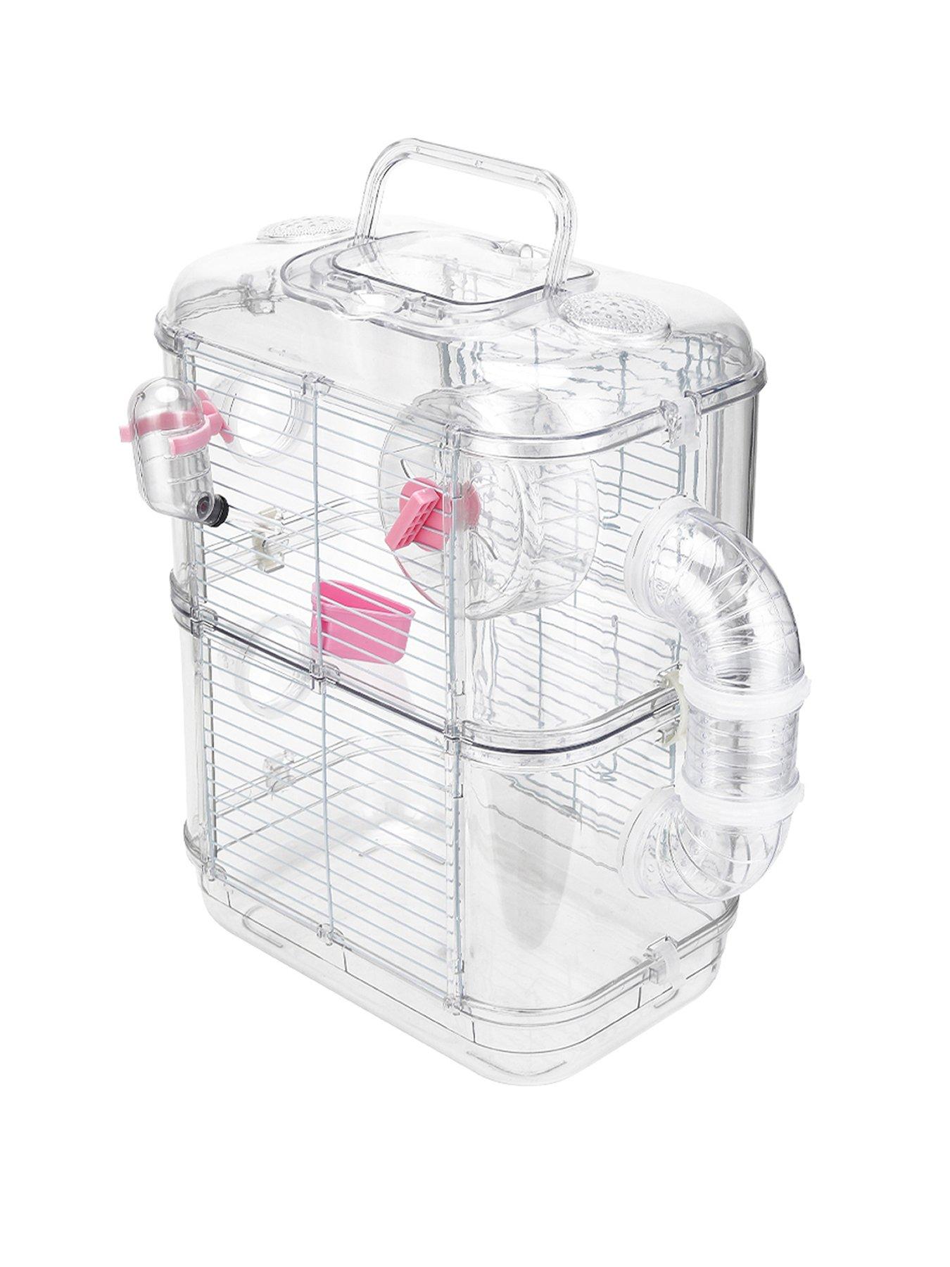 Image 2 of 7 of Living and Home Double Layer Hamster Cage with Handle