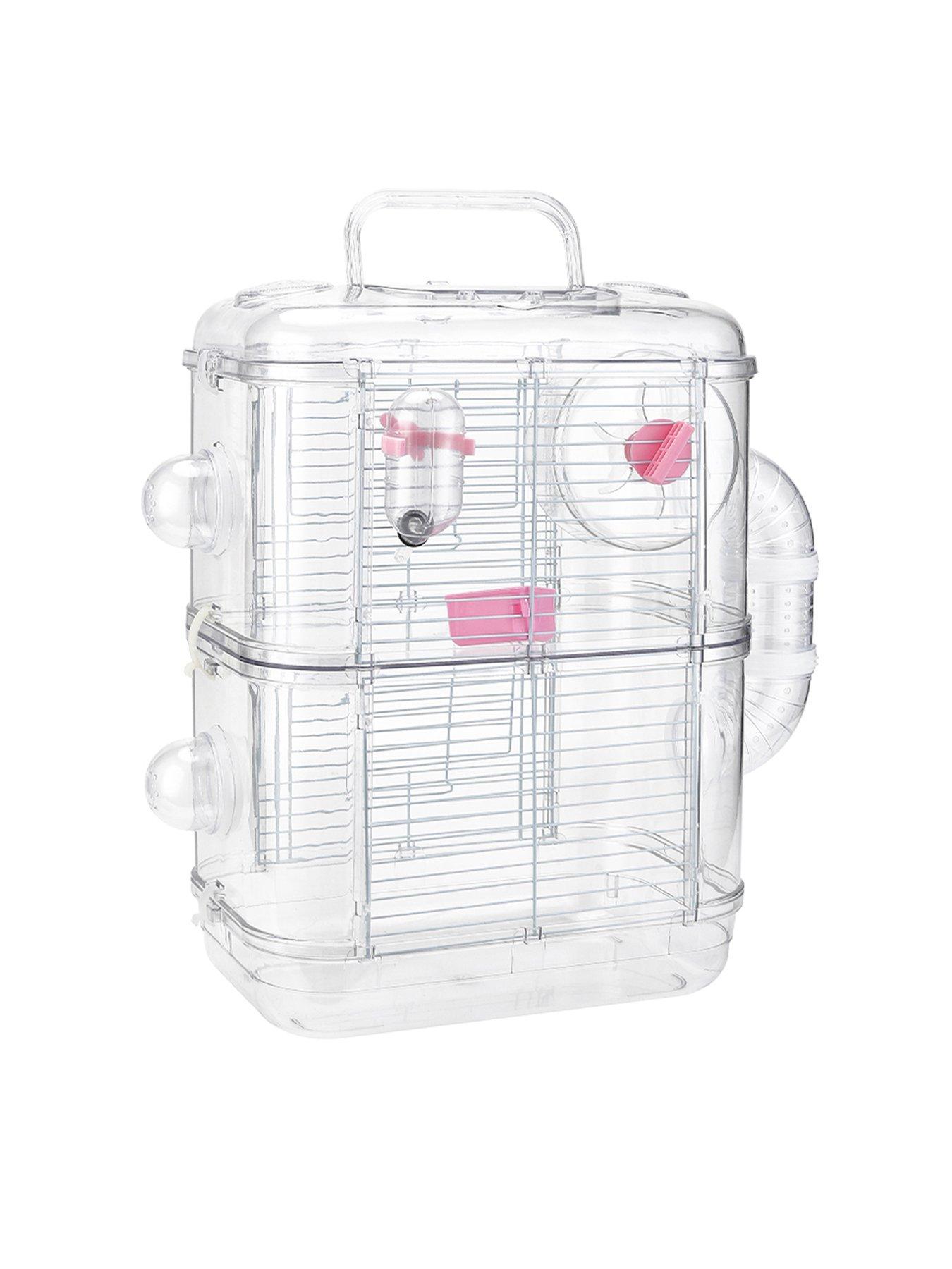 Image 6 of 7 of Living and Home Double Layer Hamster Cage with Handle