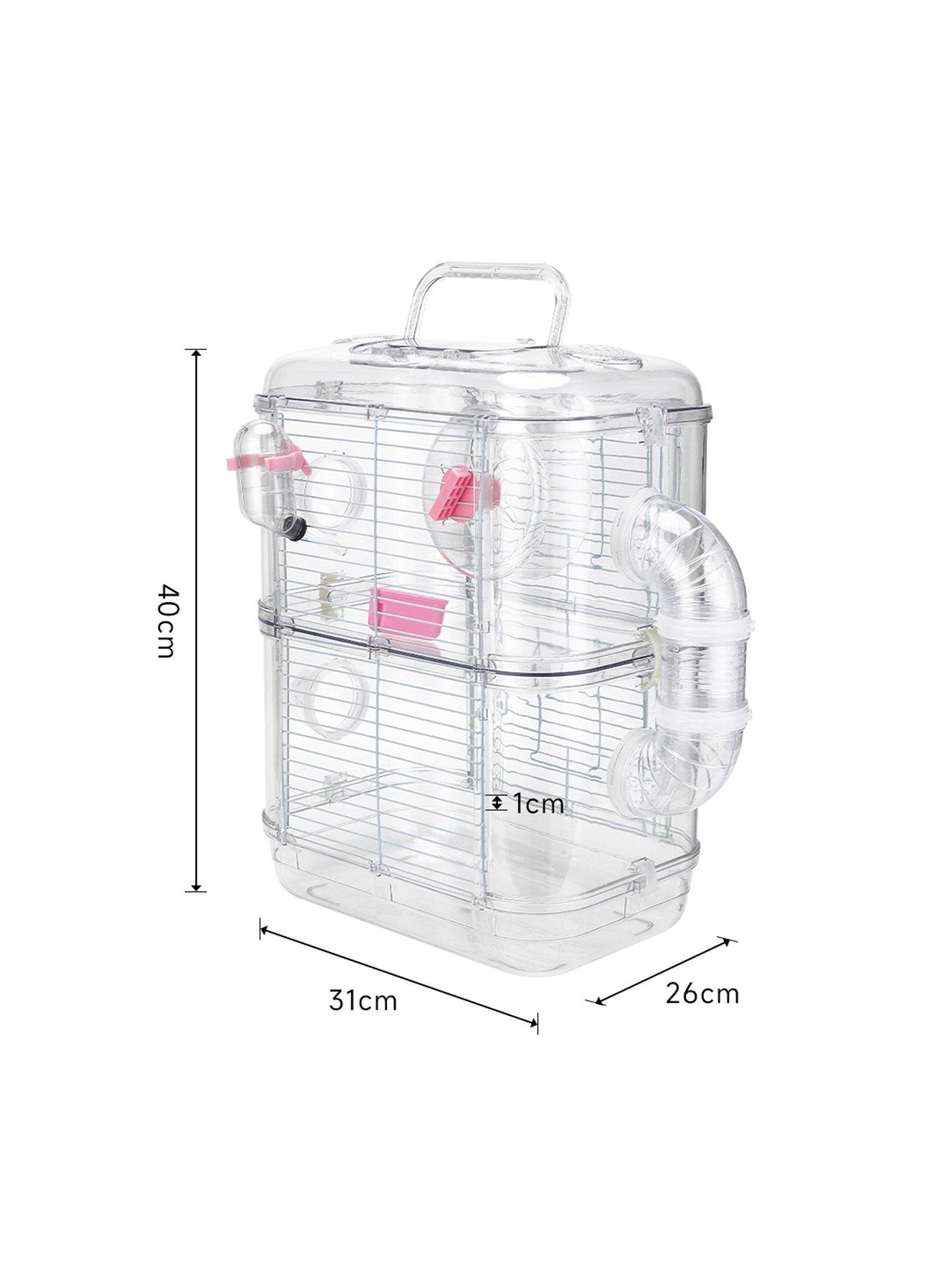Image 7 of 7 of Living and Home Double Layer Hamster Cage with Handle