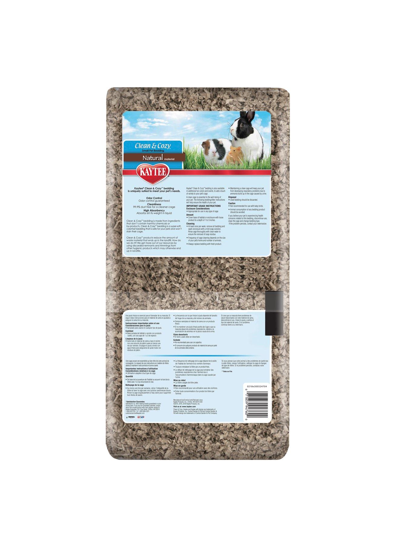 Kaytee Clean & Cozy Small Animal Natural Bedding 24.6L | Very