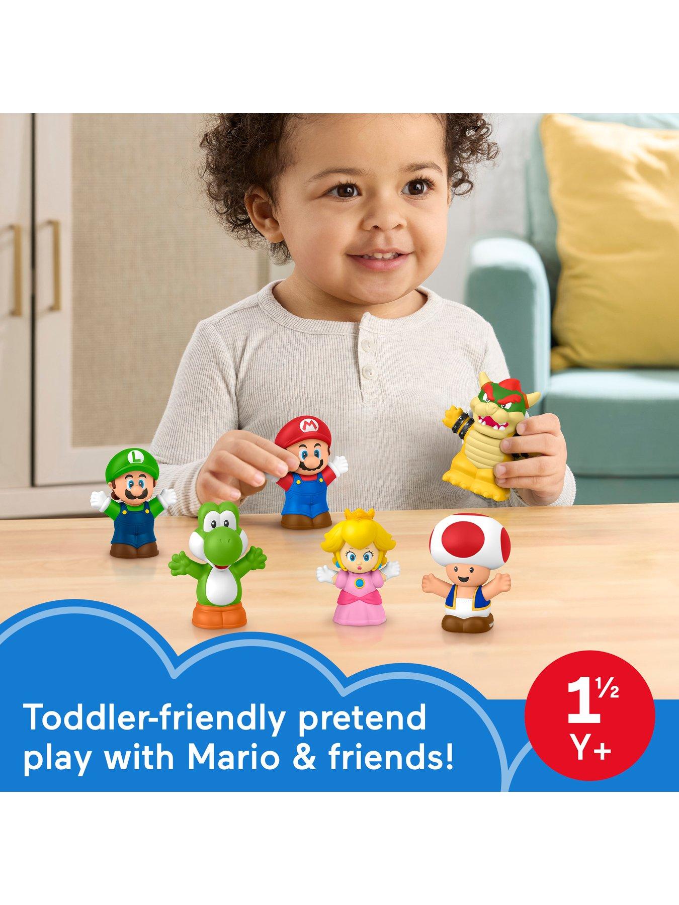 Image 2 of 7 of Fisher-Price Little People My Mario Figure 6-Pack Toy Set for Toddlers &amp; Kids