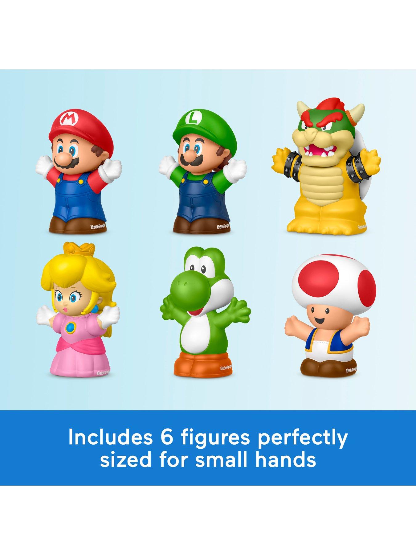 Image 3 of 7 of Fisher-Price Little People My Mario Figure 6-Pack Toy Set for Toddlers &amp; Kids